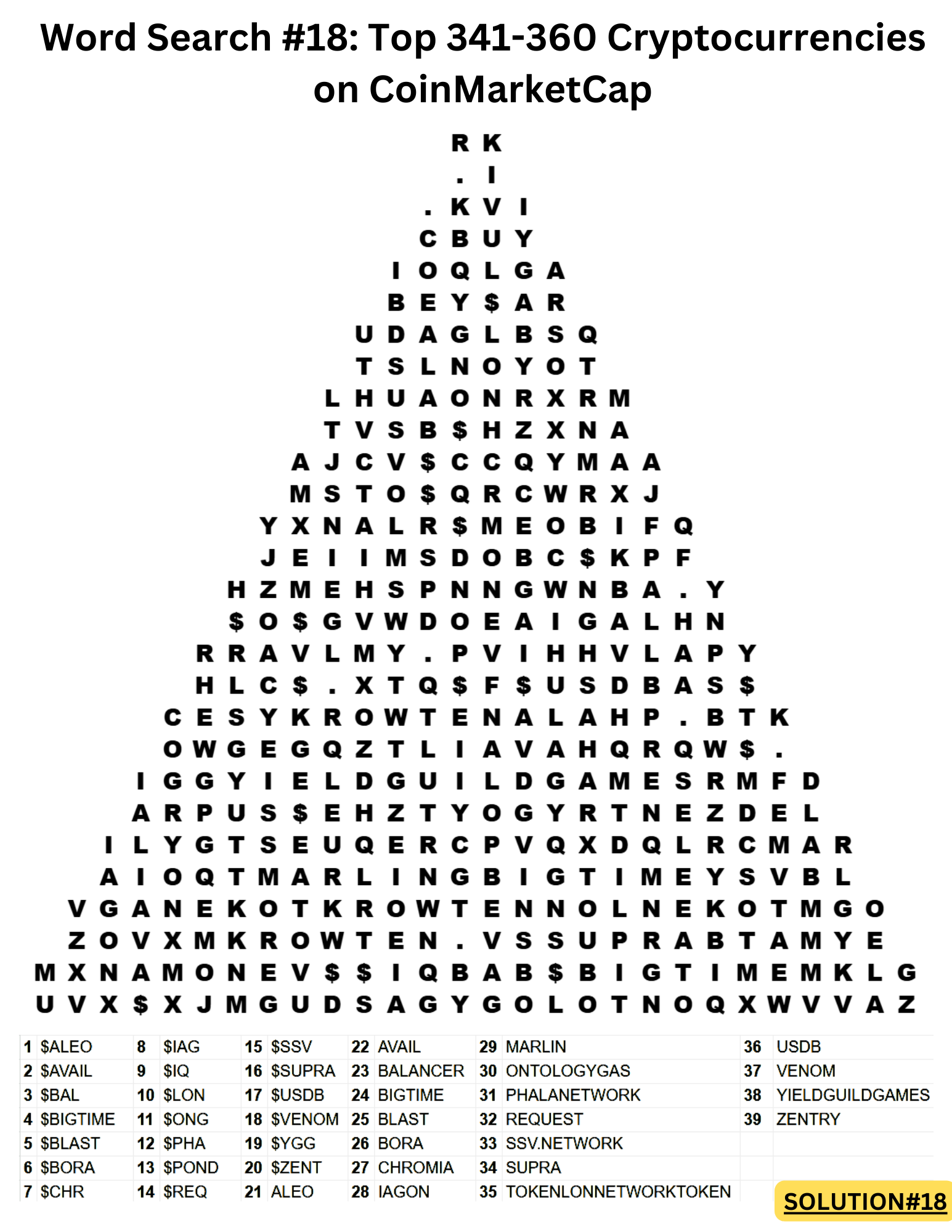 Click to play Word Search Game 18