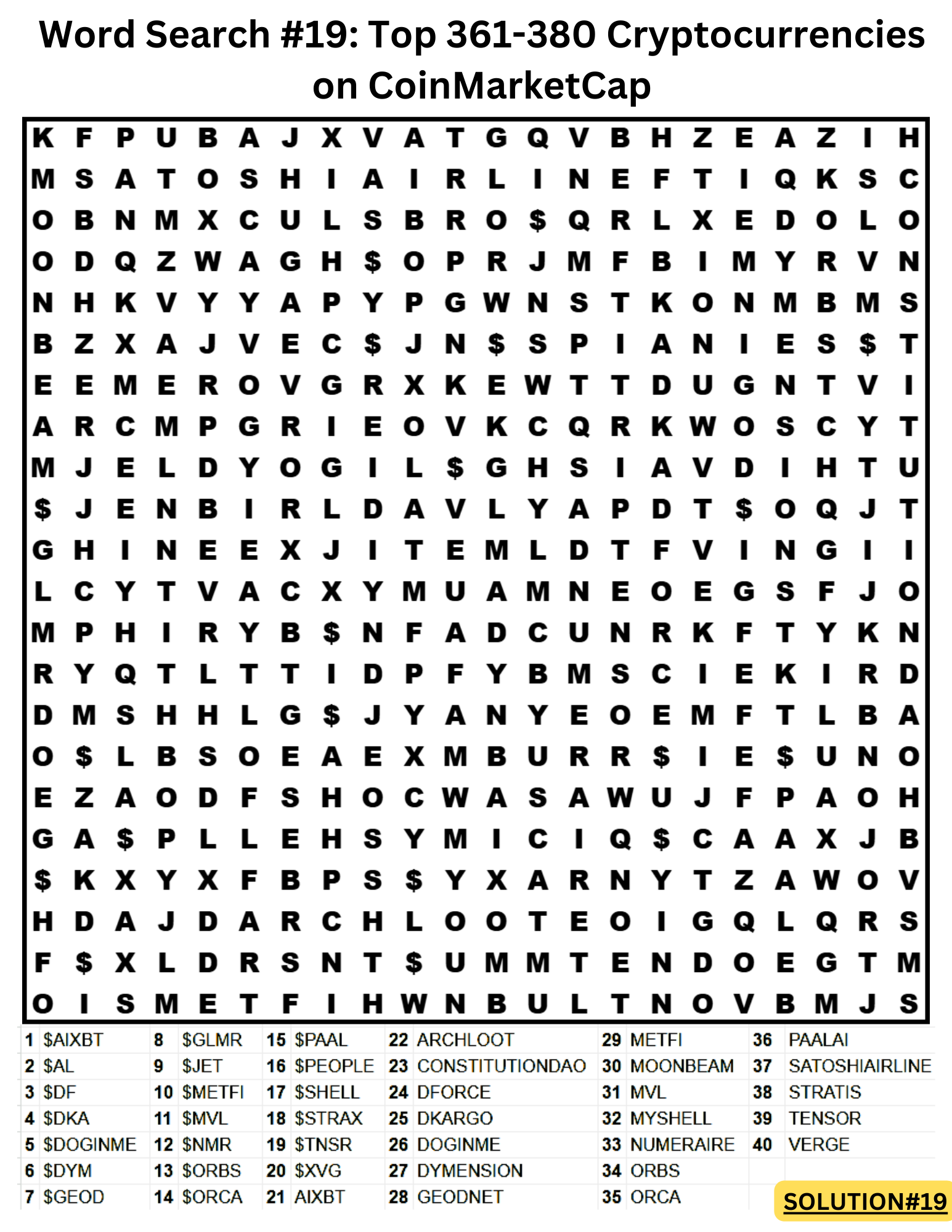 Click to play Word Search Game 19