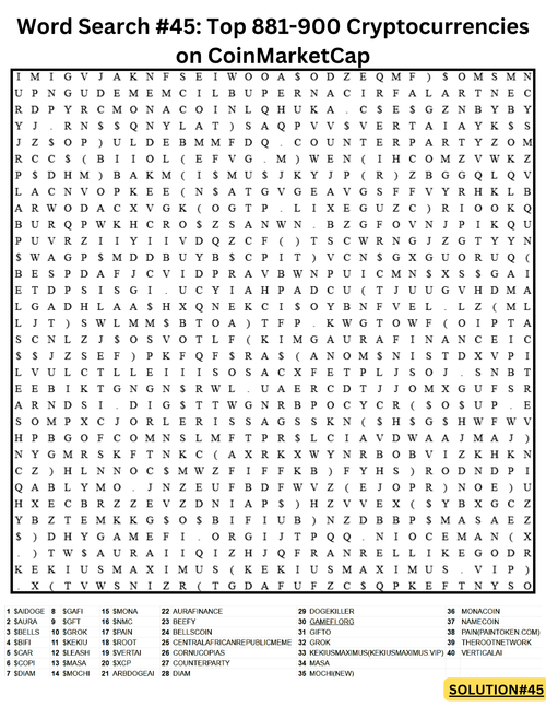 Click to play Word Search Game 45