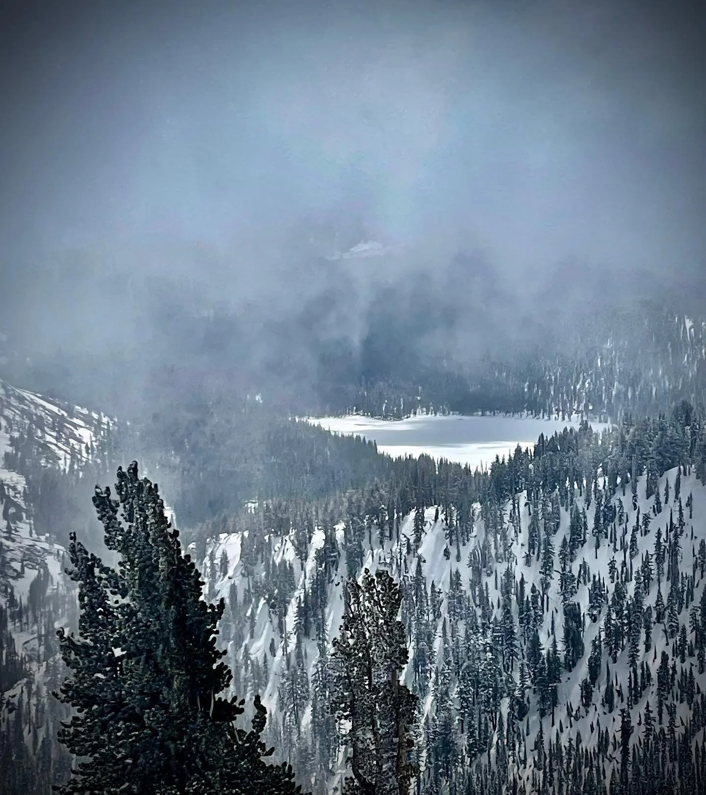 Lake Mary from the back side of Mammoth Mountain