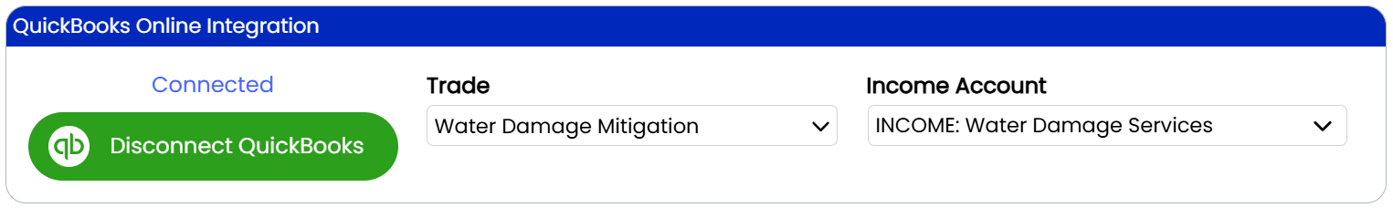 Disaster Restoration and Mitigation Software that seamlessly integrates with QuickBooks Online.