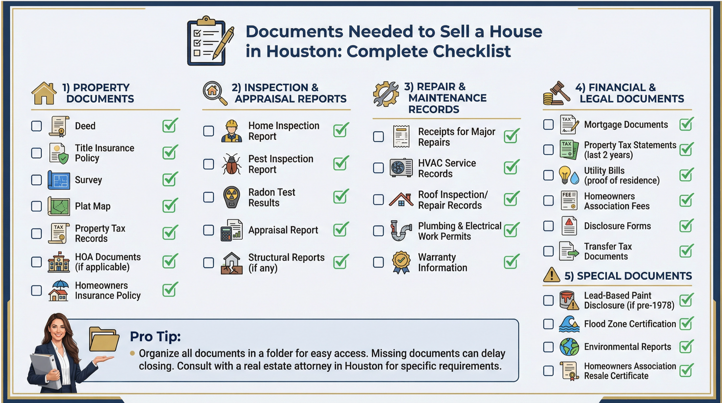 Documents Needed to Sell a House in Houston: Complete Checklist