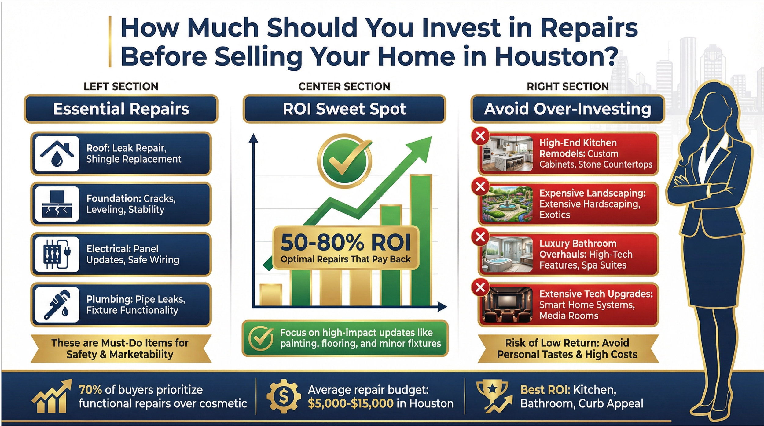 How Much Should You Invest in Repairs Before Selling Your Home in Houston?
