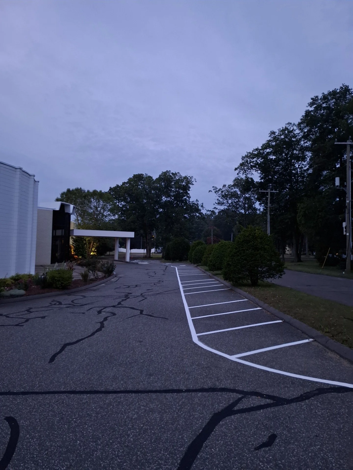fire lane, line striping