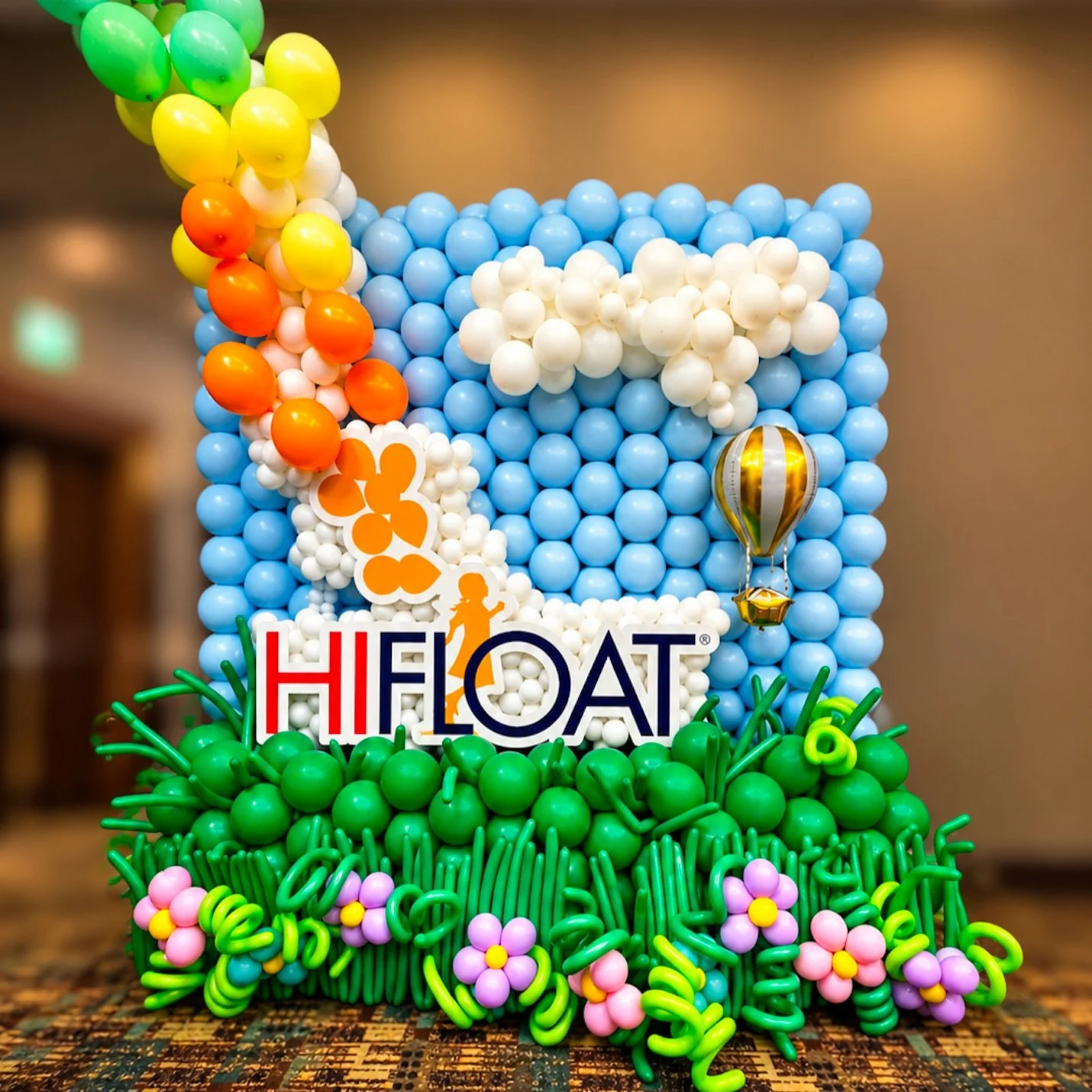 Make your next corporate event impossible to forget!
From branded installations to statement-making balloon d&eacute;cor, we turn ordinary event spaces into experiences your guests want to photograph, share, and remember.
This custom balloon installa