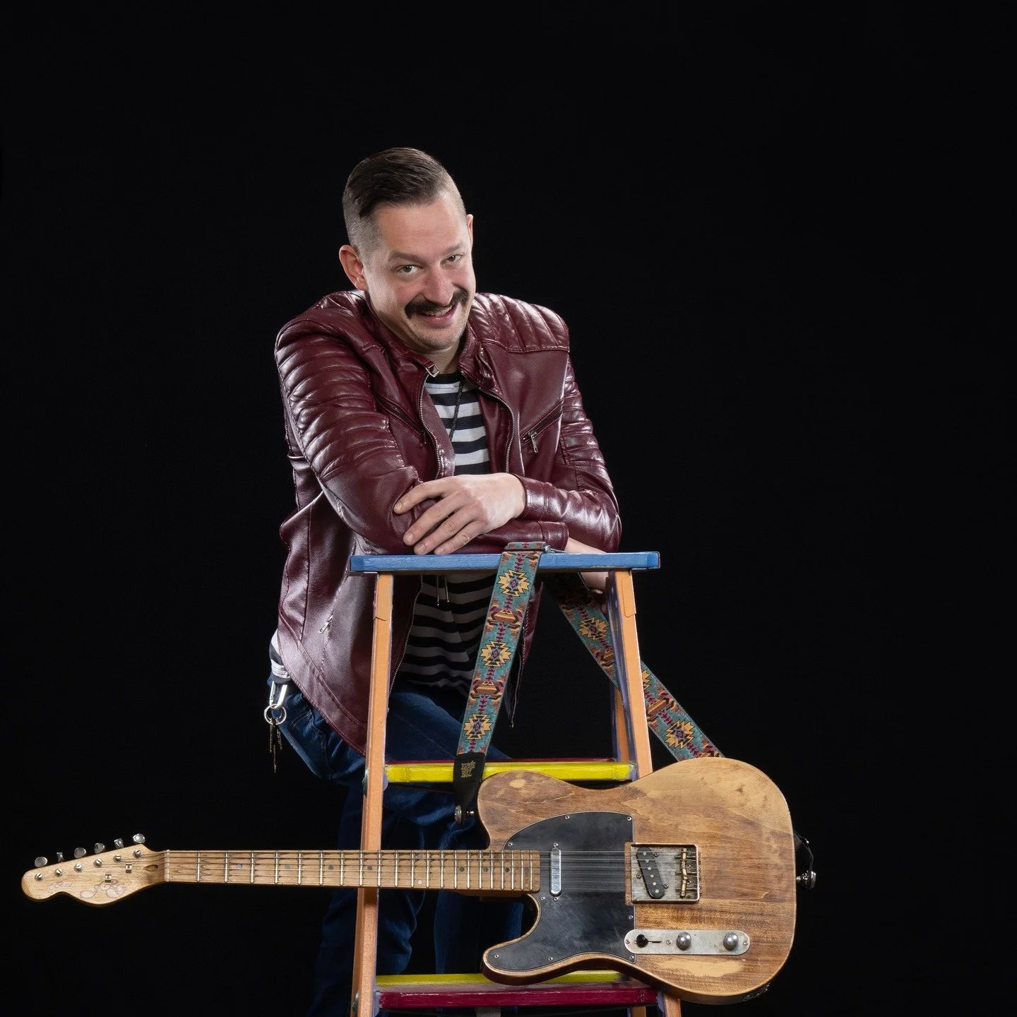 Here is a photo of Wil Koehnke, A.K.A Wil Kinky, another of the younger generation of guitar slingers who are so important to the future of the PDX music scene. Wil is a local, with roots in the Hillsboro area going back generations. He was a pleasur