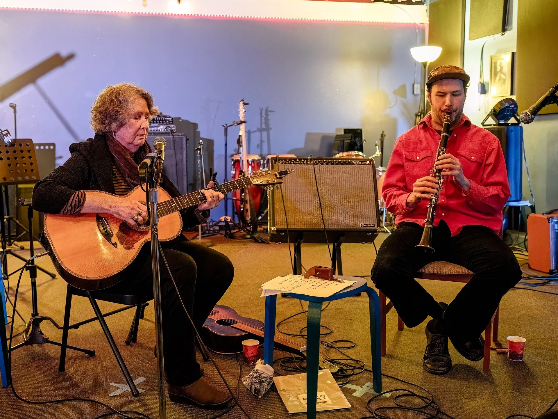 A chance encounter on an airplane and they another at last year's Montavilla Jazz Festival gave rise to what promises to be a wonderful collaboration. Mary Flower and Leon Cotter performed in public together before a sold out house at the Burlingame 