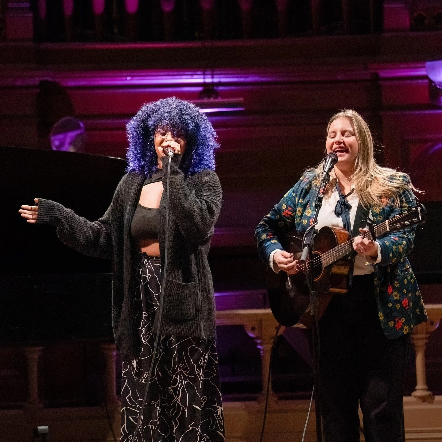 Kingsley and Hannah DeMo on stage last night at The Old Church. The Old Churchs' donor appreciation night was an opportunity for staff to show off their many artistic talents. Hannah, in addition to being a very busy fine young voice in town, is the 