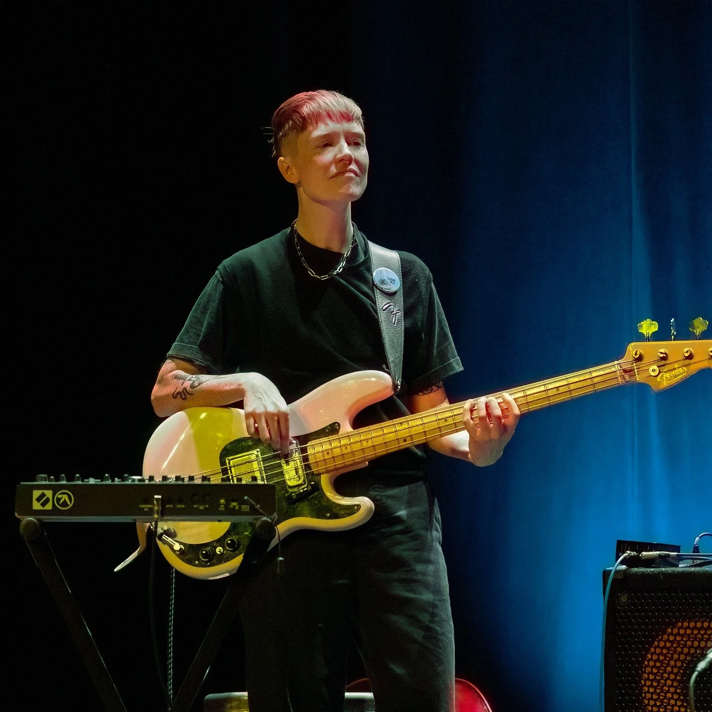 I photographed Anna Butterss at last year's Pickathon in the Galaxy Barn. She returned to Portland tonight playing with her band SML as part of the Biamp Portland Jazz Festival. Welcome back Anna. @buttersscup @pdxjazz @pickathon @revolutionhall