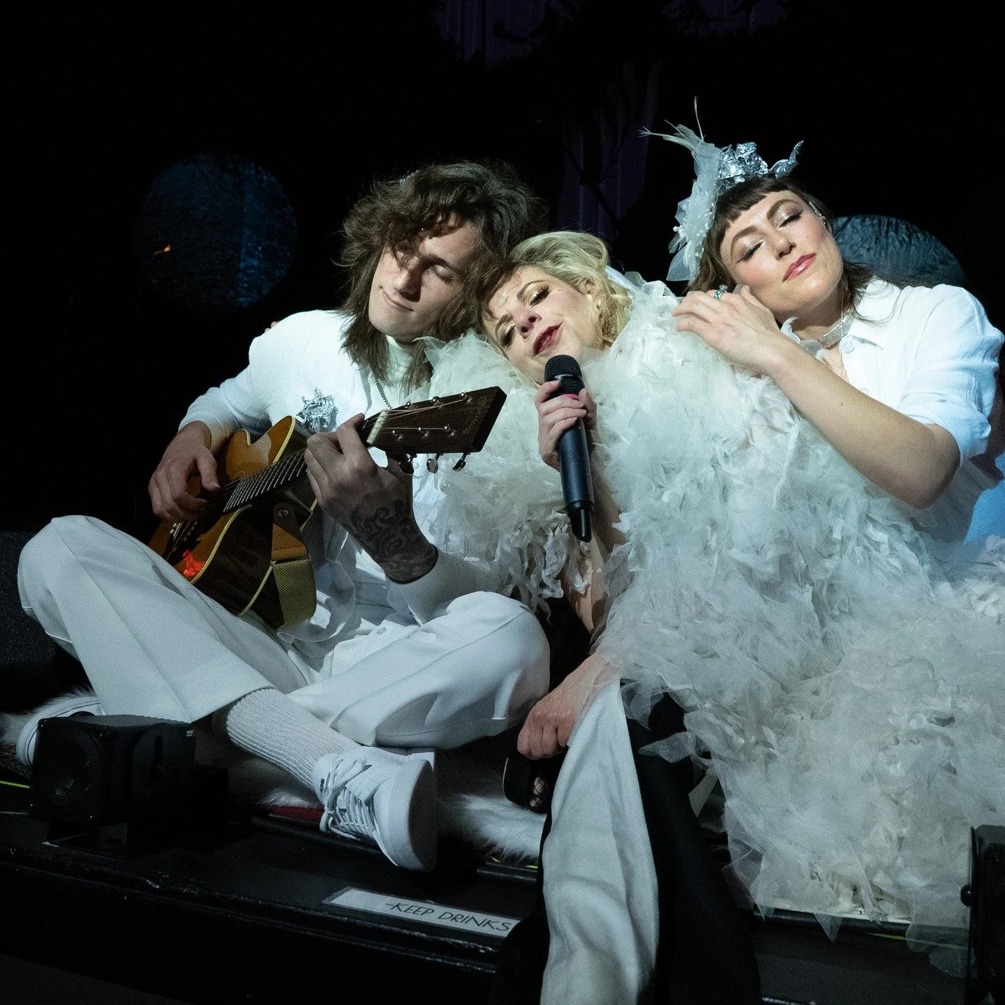 Rizo brought her voice, energy and theatrical sense to the Alberta Rose Theatre last night with her performance of Cult-ish. The packed house was decked out in tinfoil crowns (to obstruct outside interference) as Rizo created a momentary escape from 