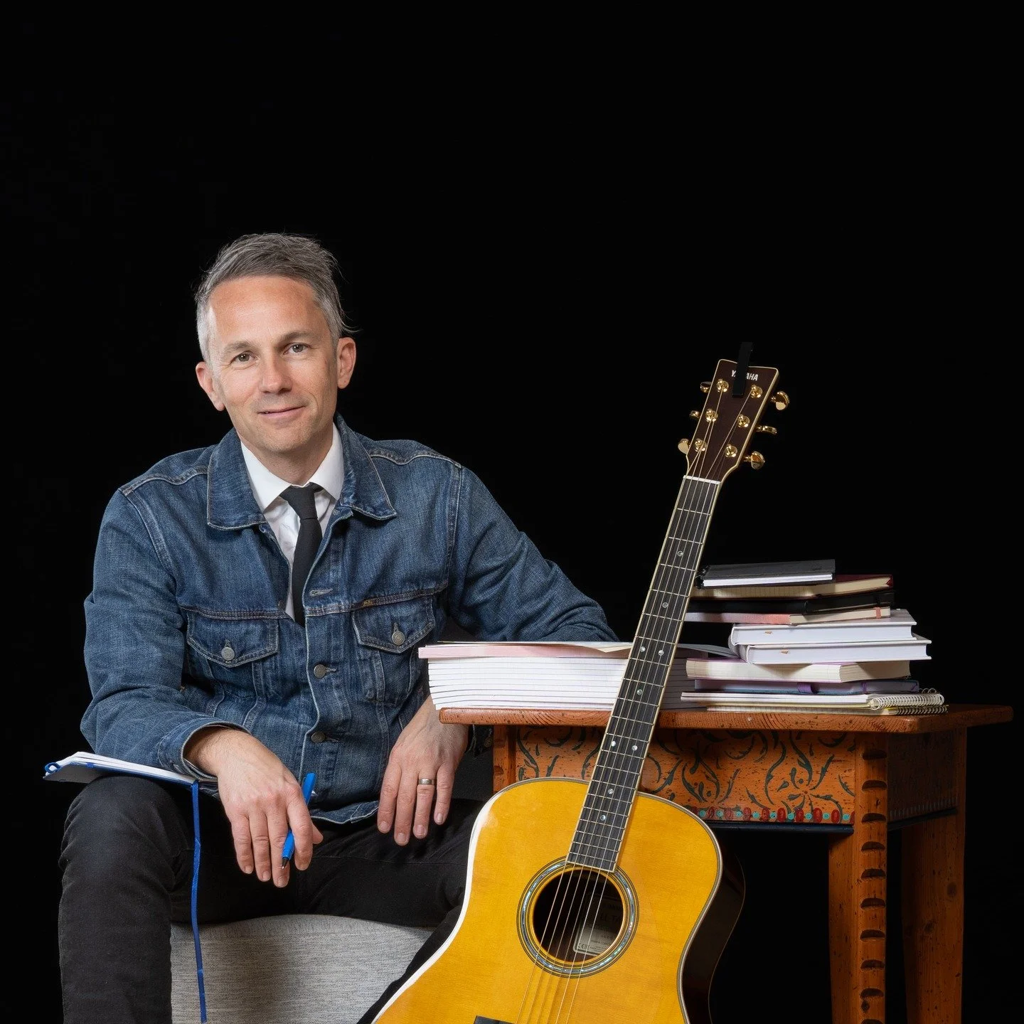 Leal Alderman in my Becker Canyon Studio. Lael has performed regularly at annual Next Waltz and organizes "Cover Your Hearts" another fundraiser for the Jeremy Wilson Foundation. He is a licensed engineer by day and one of Portland's finest