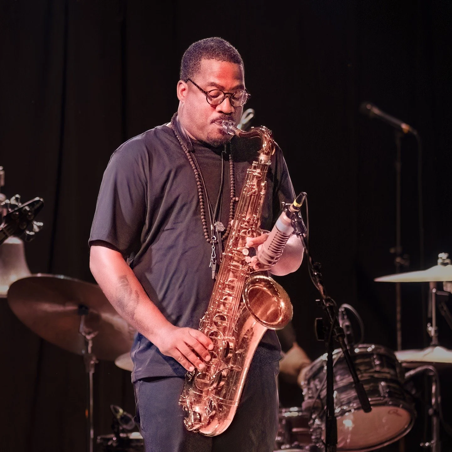 Noted saxophonist and composer, James Brandon Lewis and the Messthetics performed at the Star Theater, presented as part of the PDX Jazz spring season. The house was full, demonstrating once again the health of the PDX jazz scene. @pdxjazz