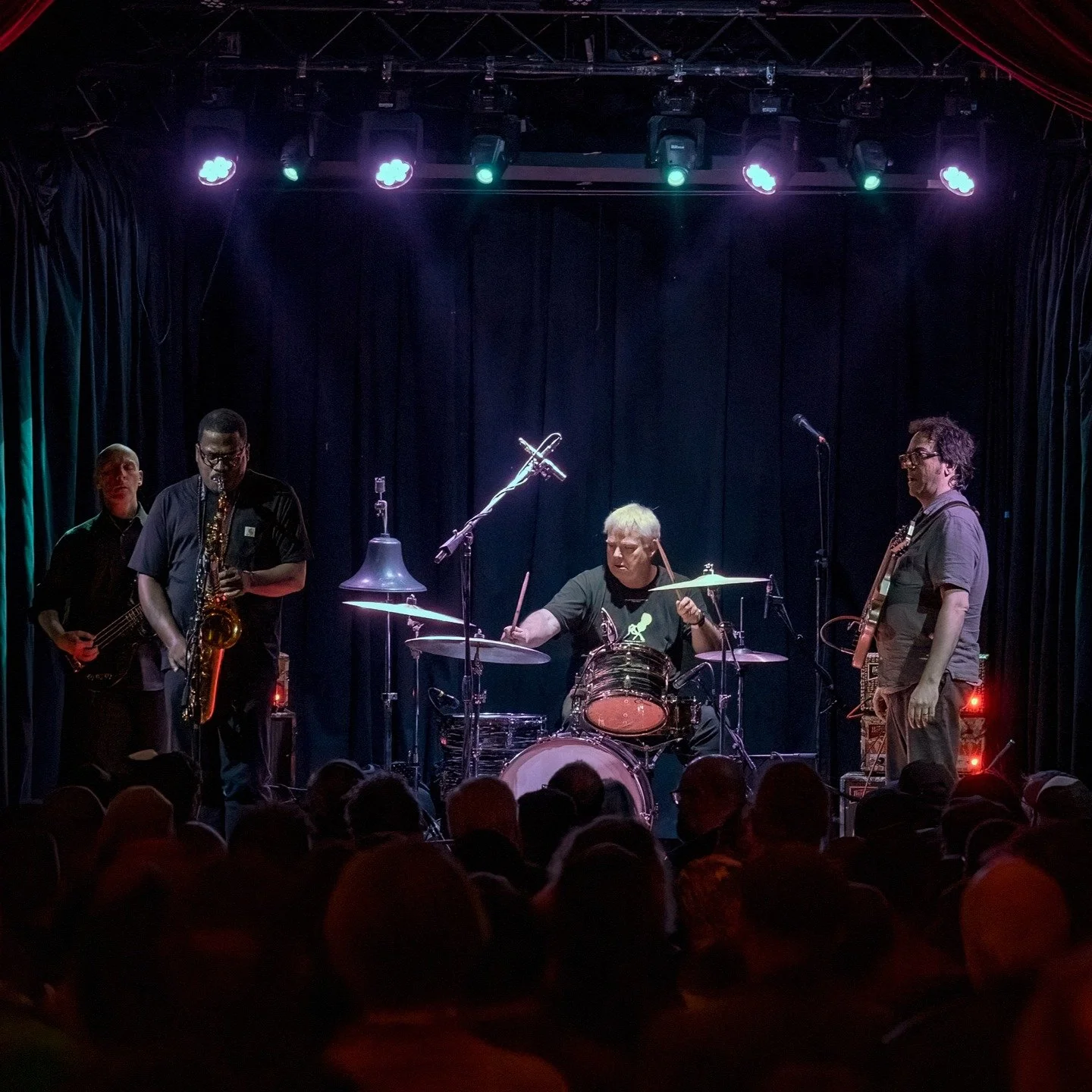The Messthetics on stage with James Brandon Lewis at the Star Theater. Presented by PDX Jazz to a full house of PDX Jazz fans. @themessthetics @pdxjazz