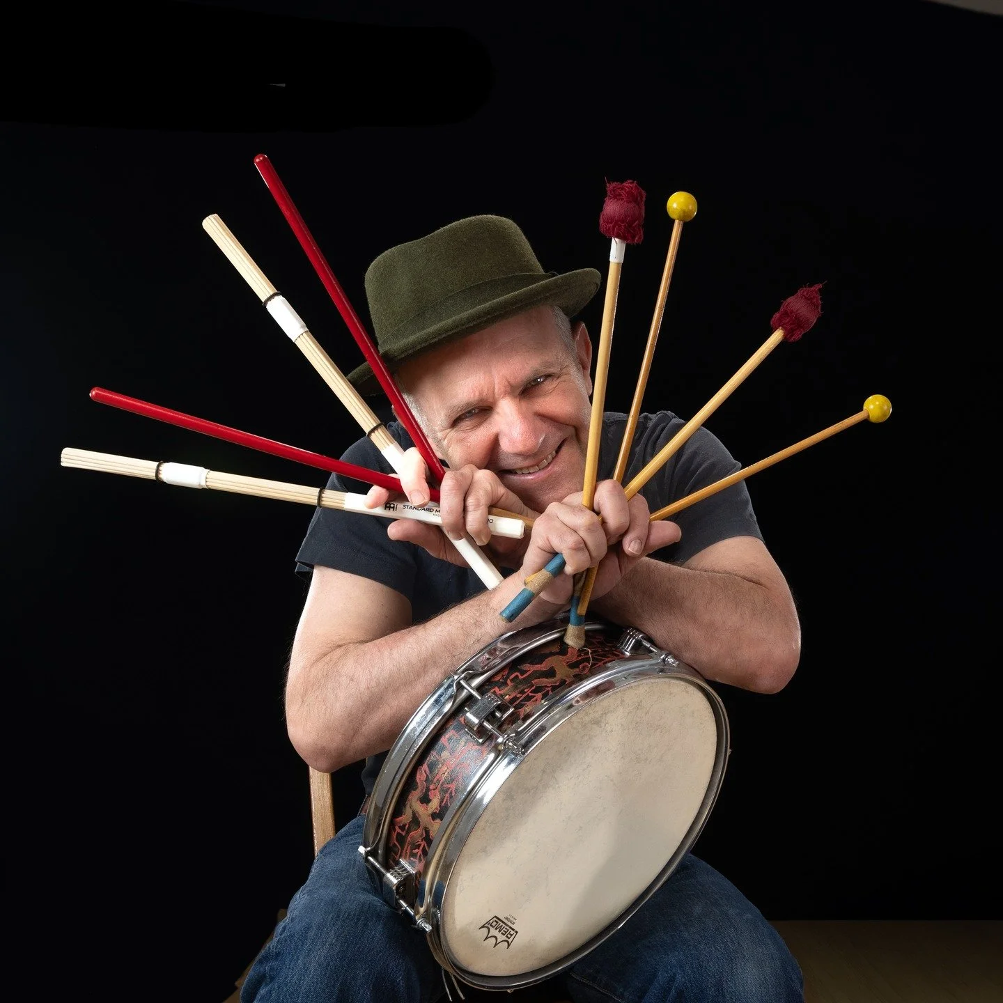 Drummer, Mark Burdon, at Becker Canyon Studio. Mark is a member of multiple bands - large and small around PDX. He is another graduate of Berklee College of Music and brings that level of training and discipline to everything he does, including his p