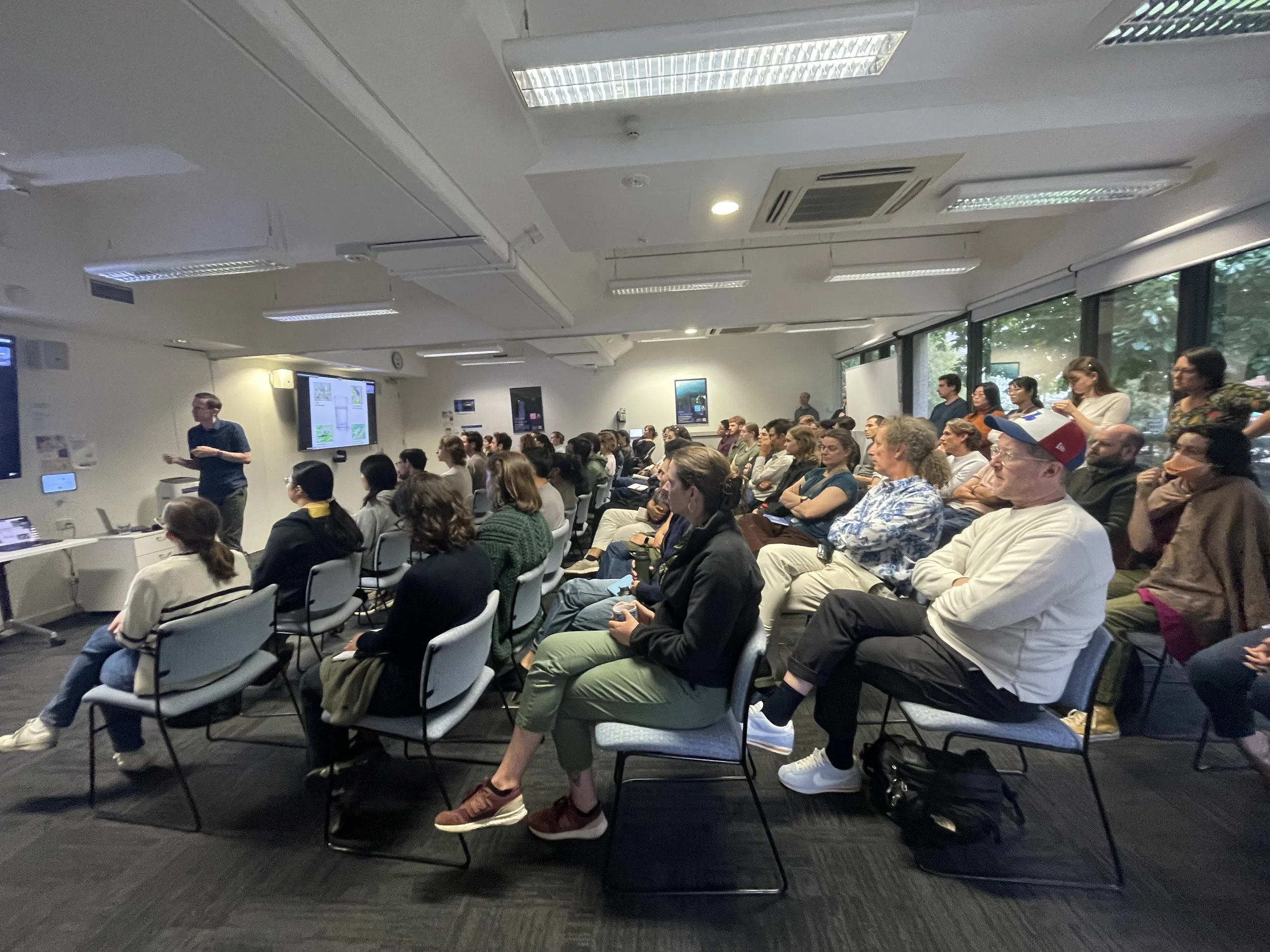 Ryan Chisholm visits for a seminar and collaborative discussions