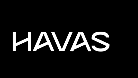 Havas logo in white text on a black background