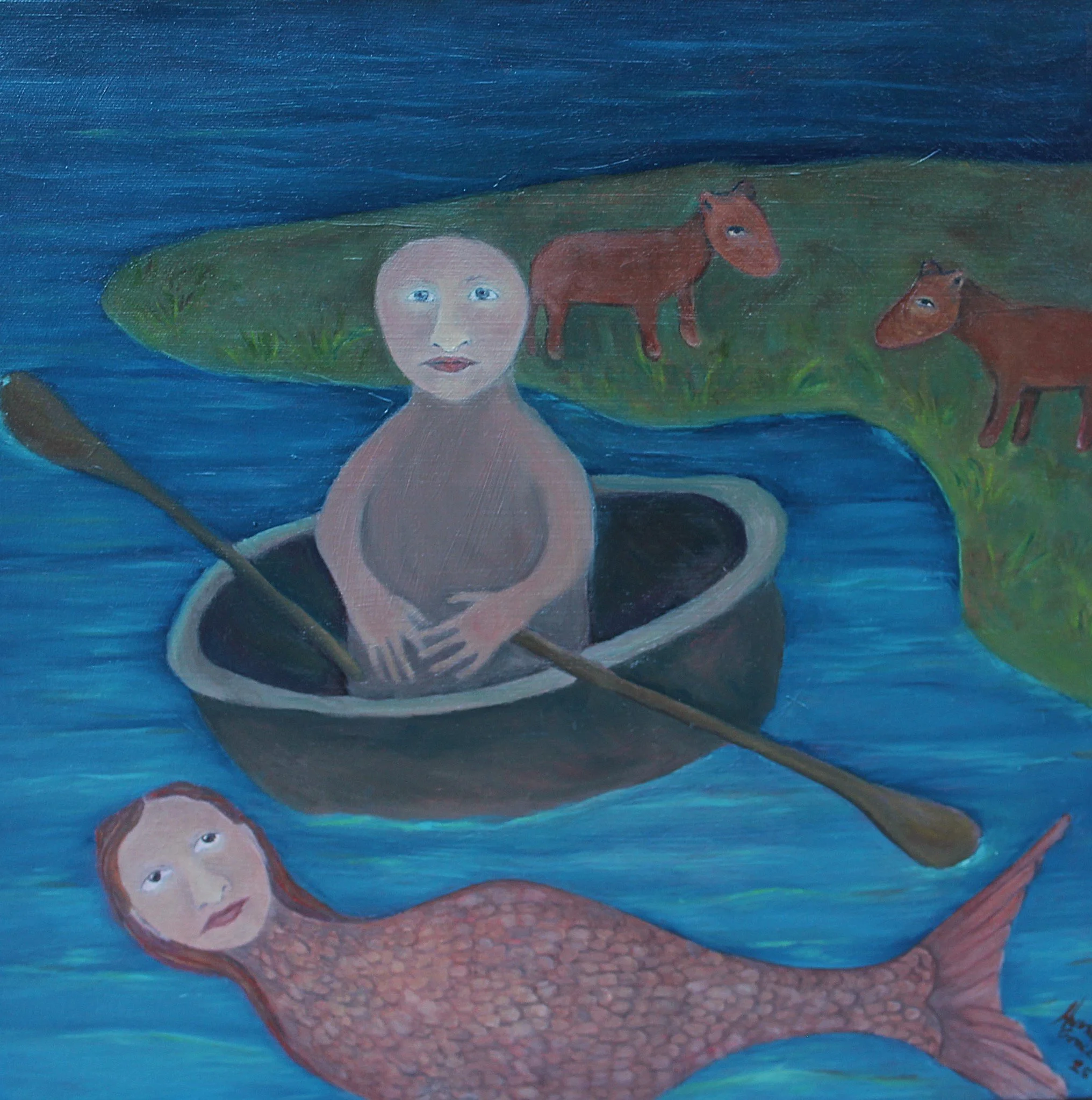 "The man and the mermaid" 2025 
Sold 