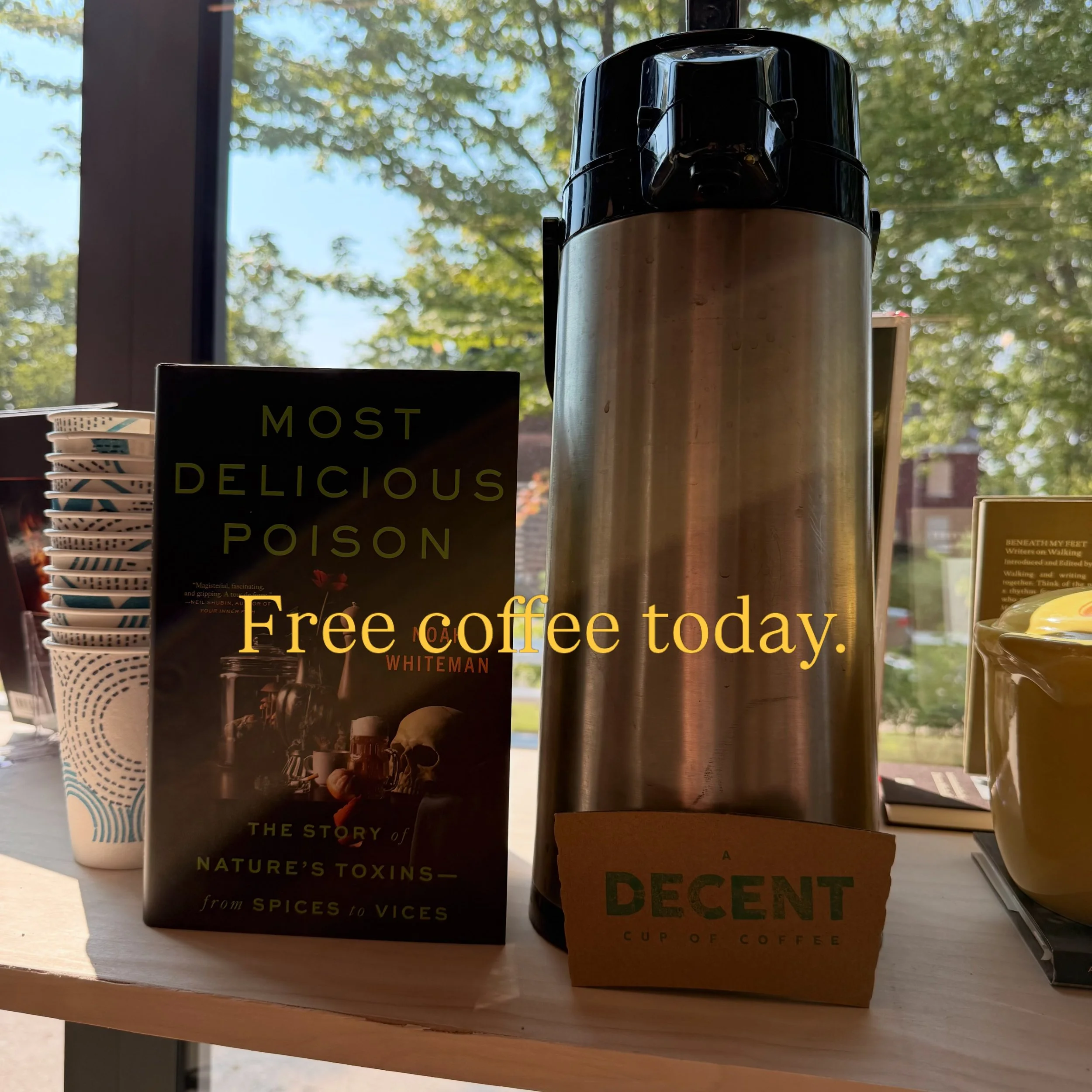 Sun&rsquo;s up and we&rsquo;re open early. Come on by, we&rsquo;ve got coffee from our friends @decentdetroit Here until 6 with lots of new arrivals hitting the shelves.