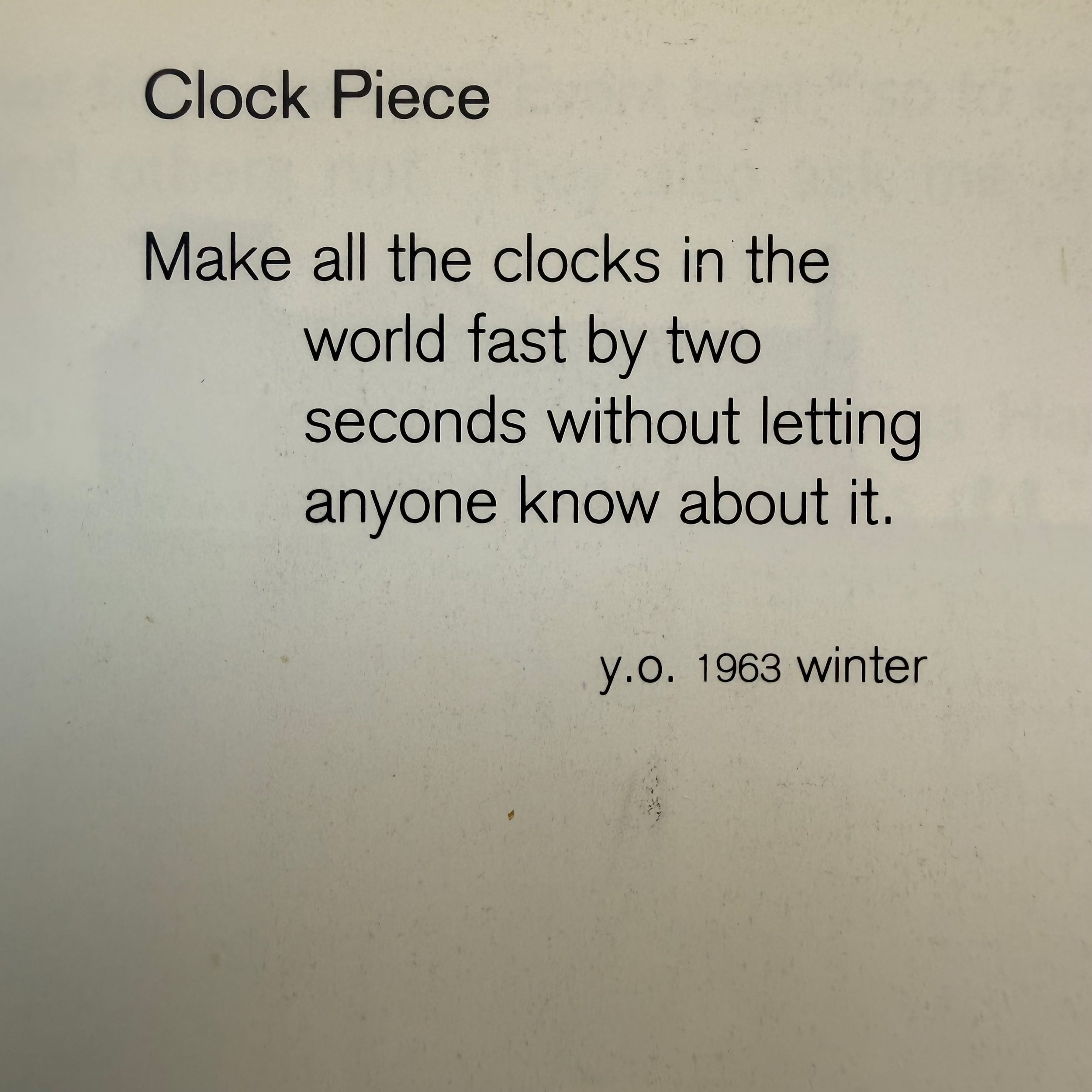 A great introduction to the breadth of Yoko Ono's works--from the early Fluxus action pieces, through the sculptures, political actions, corporeal pieces, films, music--it's pretty much all in this one (and wonderfully narrated throughout by Barbara 