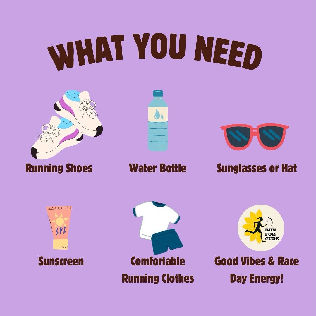 Run for Jude is around the corner ⏰ Sign up now and bring the energy Saturday! Link in bio 🌻