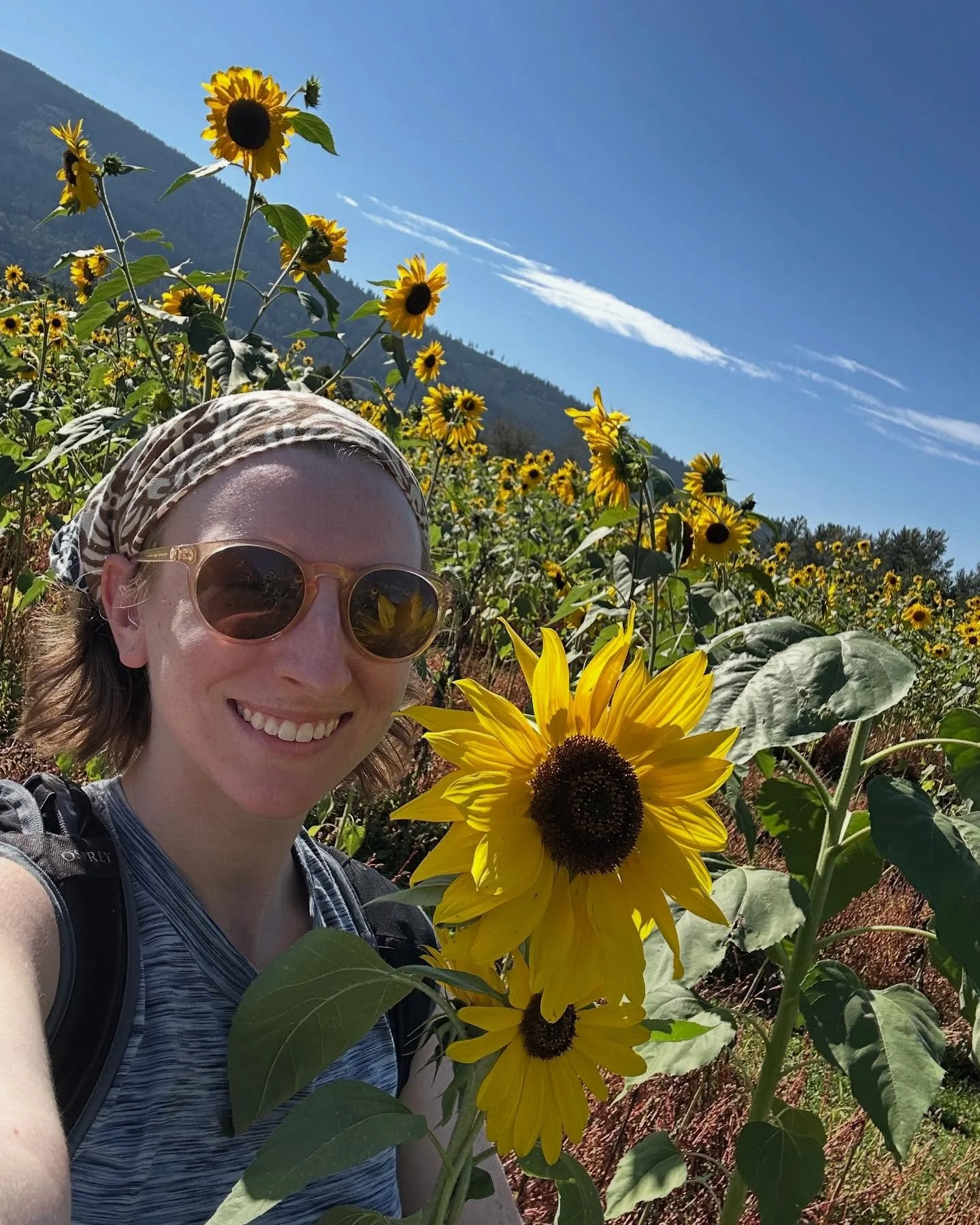 Sara stumbled upon a sunflower patch at the base of Mount Si in Washington. A little love for this Sunday, and a reminder of Jude&rsquo;s bright spirit shining everywhere we go. 💛🌻