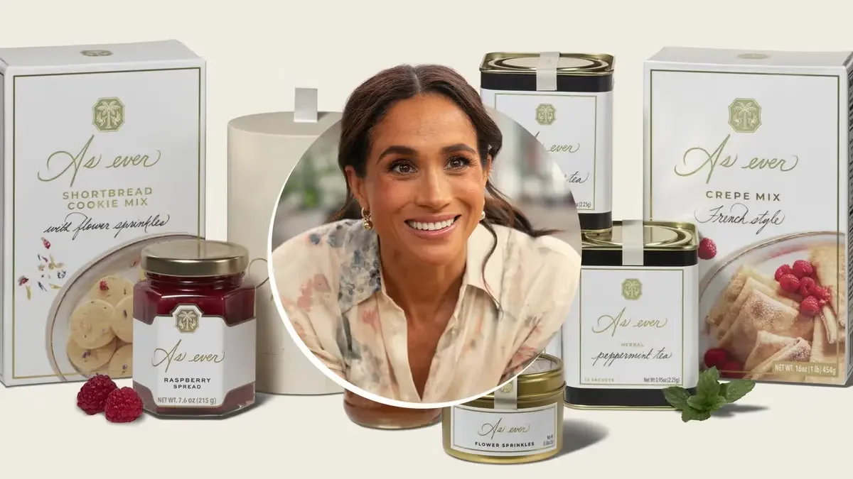 Meghan and some of her As Ever product range