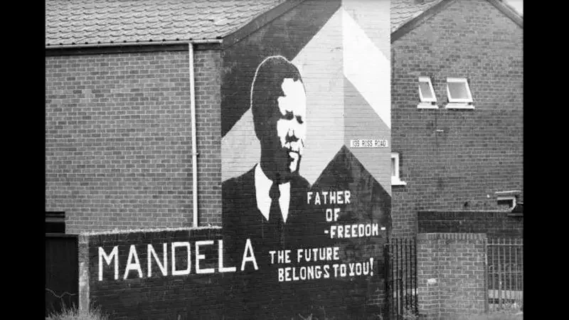 A mural tribute in balck and white to Nelson Mandela an Enneagram Type 1 reformer