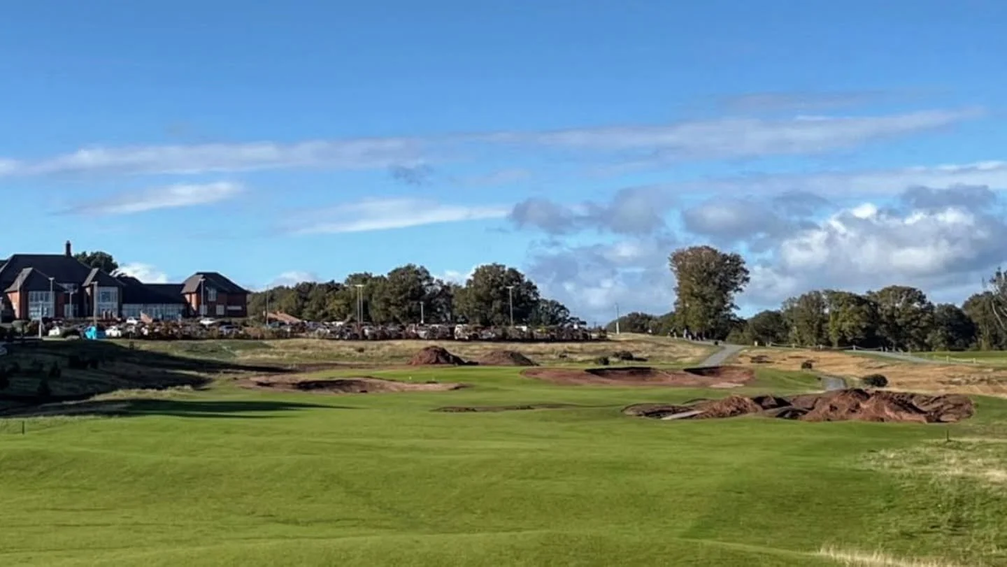 A busy week with projects on site in Australia (mainland and Tasmania), The Netherlands, and England.

This is Whittington Heath's 5th in England's Midlands. Frank is currently overseeing amendments to the bunkering to make their look and locations m