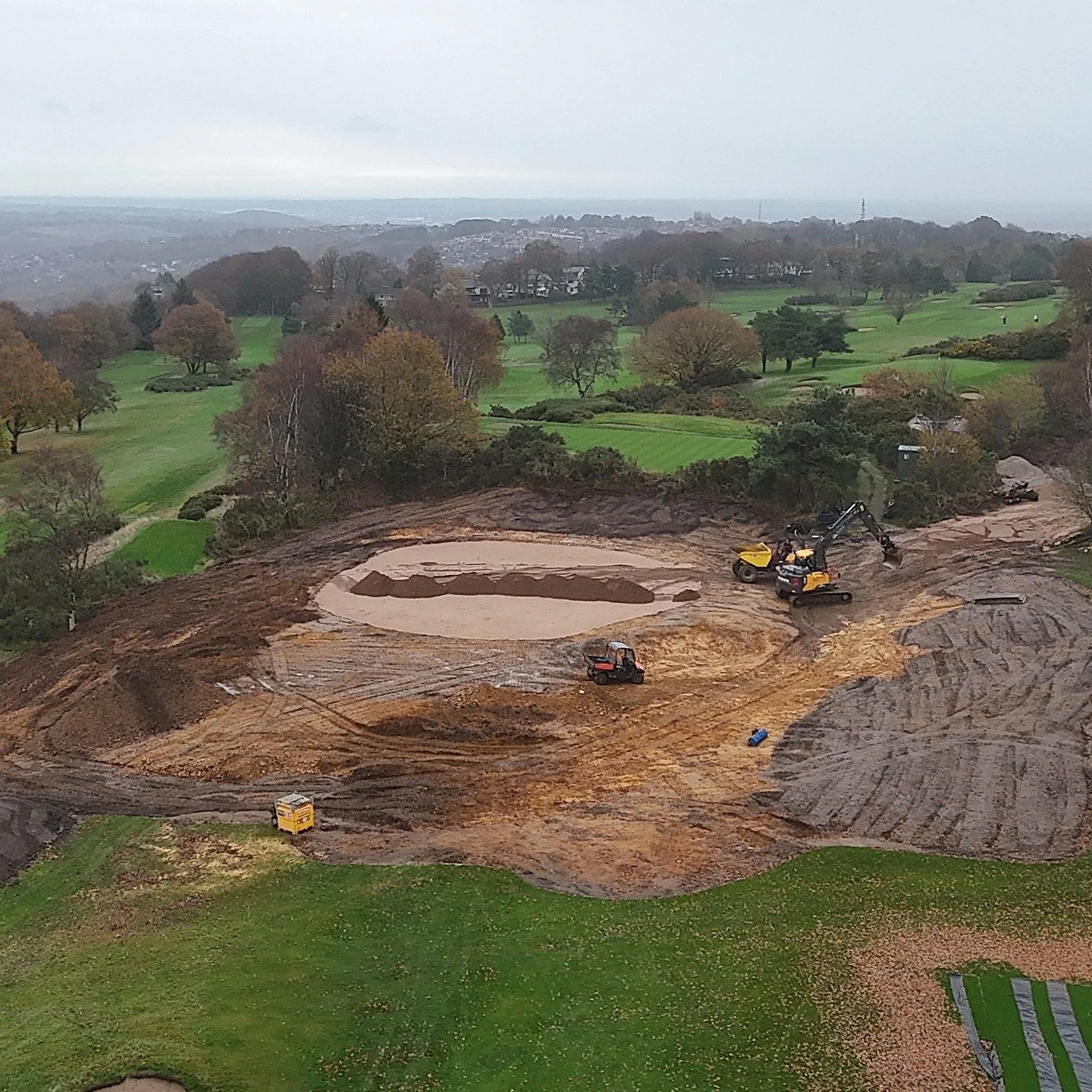 The new 14th green continues to take shape.

Photo: Ben Burrill / HGC