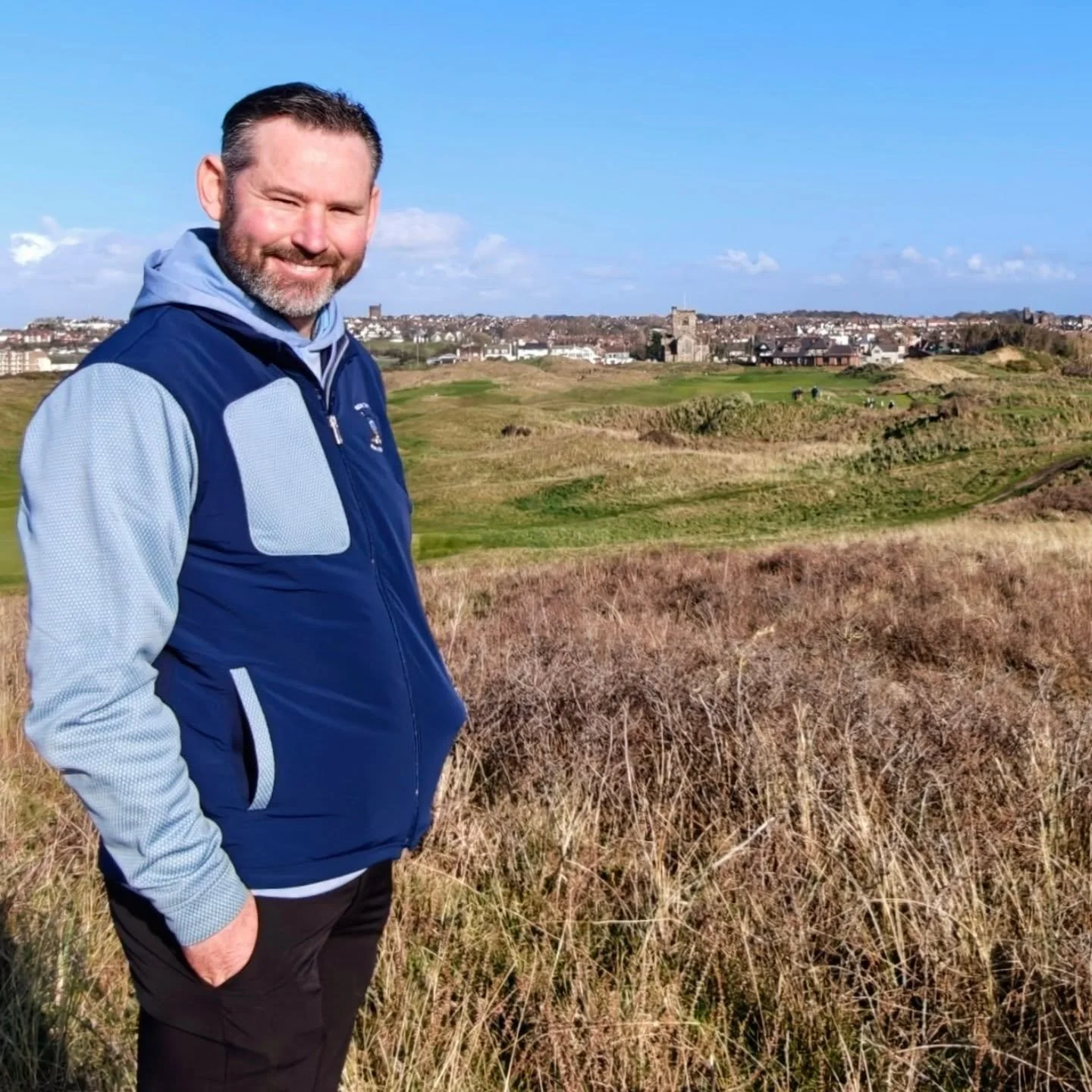 A glorious spring day on the Wirral for yesterday's visit to see CM John McLoughlin and the winter work he and his team have undertaken. 

A new short game practice facility will open in May and, amongst other things, closely mown areas have been add