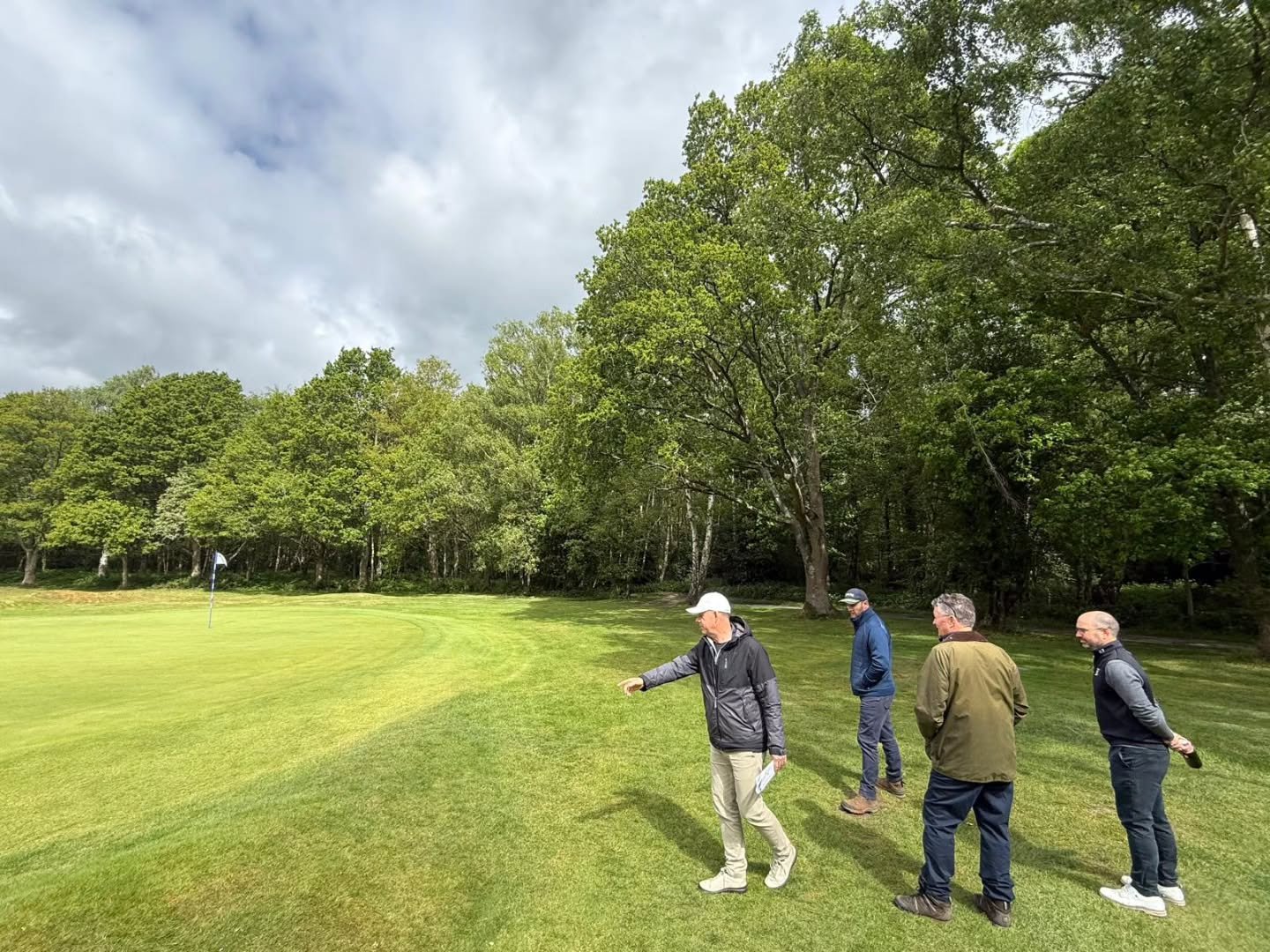 Course walk yesterday for Frank with members of the committee as work continues on the authoring of the club's long-term course plan.
