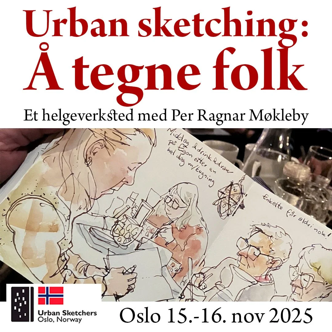 Urban sketching: Å tegne folk