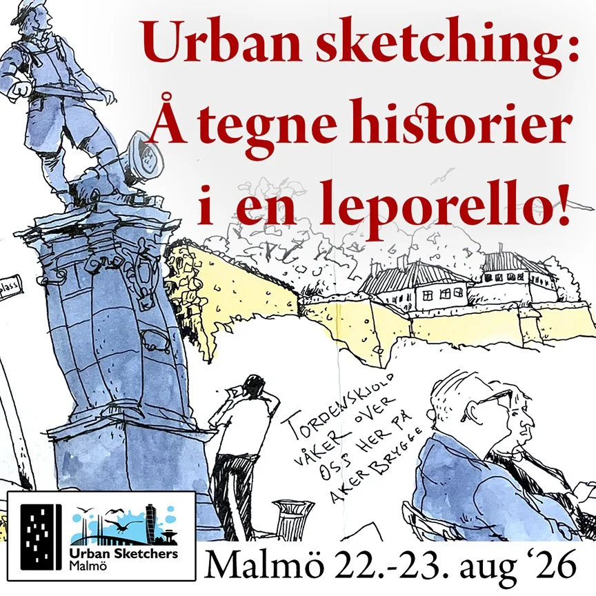 Urban sketching: Å tegne historier i en leporello