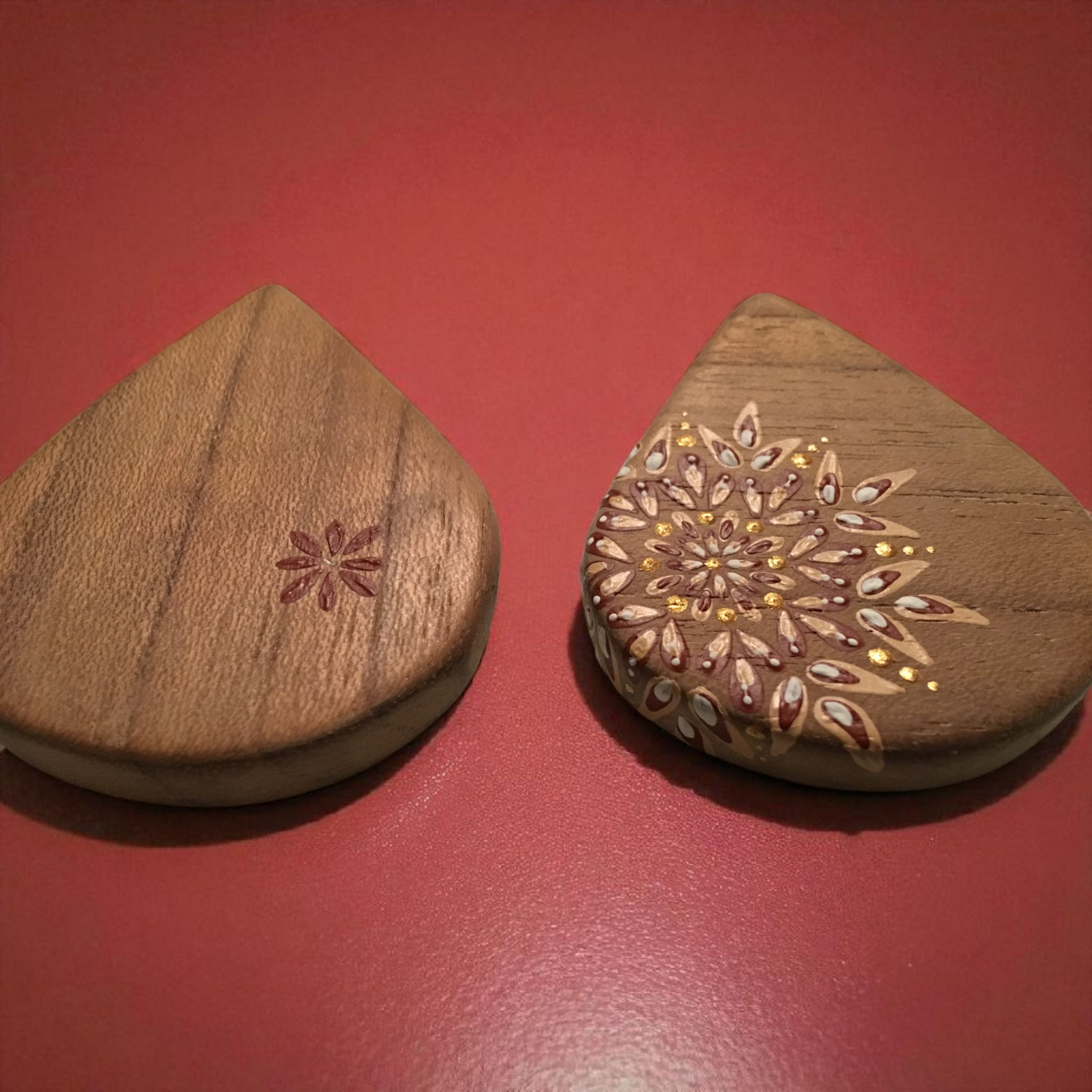 Building new skills - wooden earrings