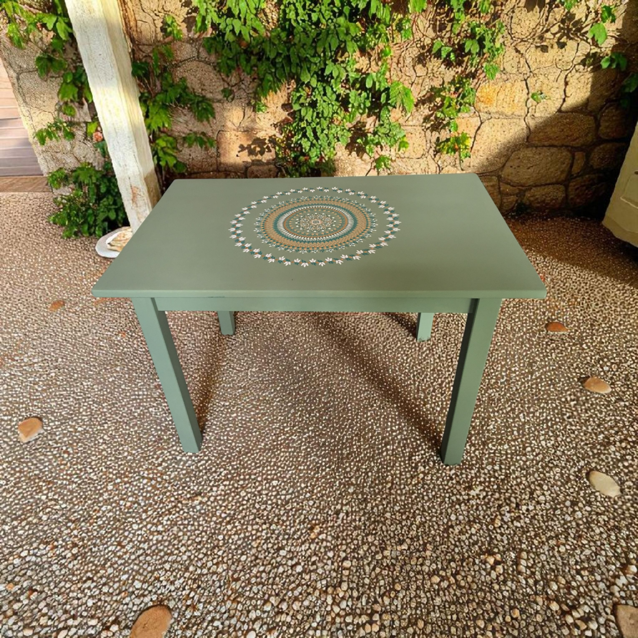 ....and a small green table