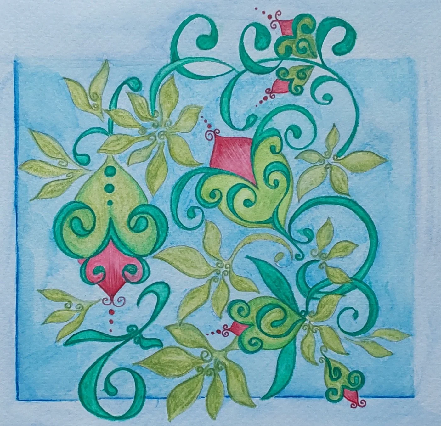 Watercolour design 