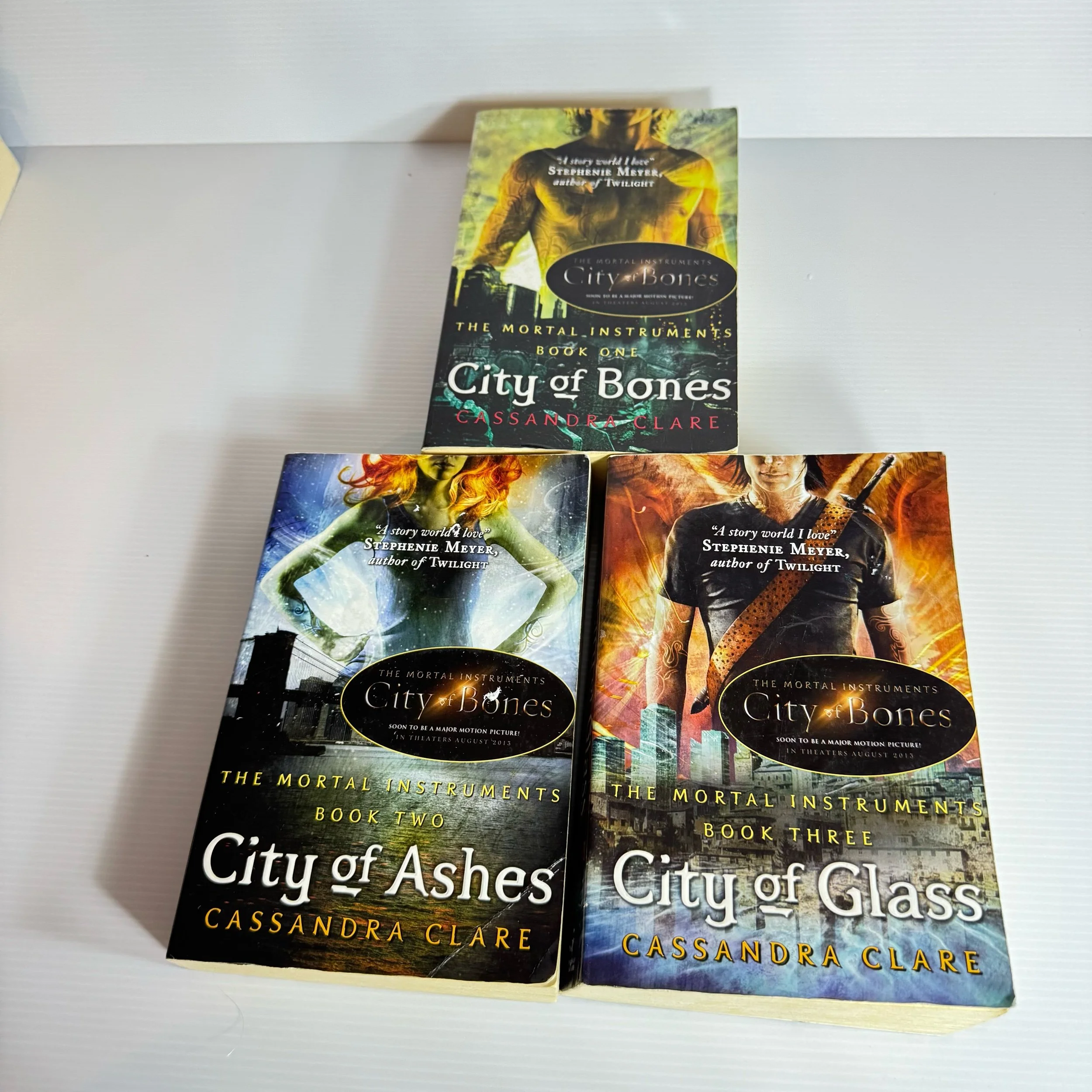 The Mortal Instruments Book Bundle x 3 : City of Bones, City of Ashes, City of Class- Cassandra Clare (210)
