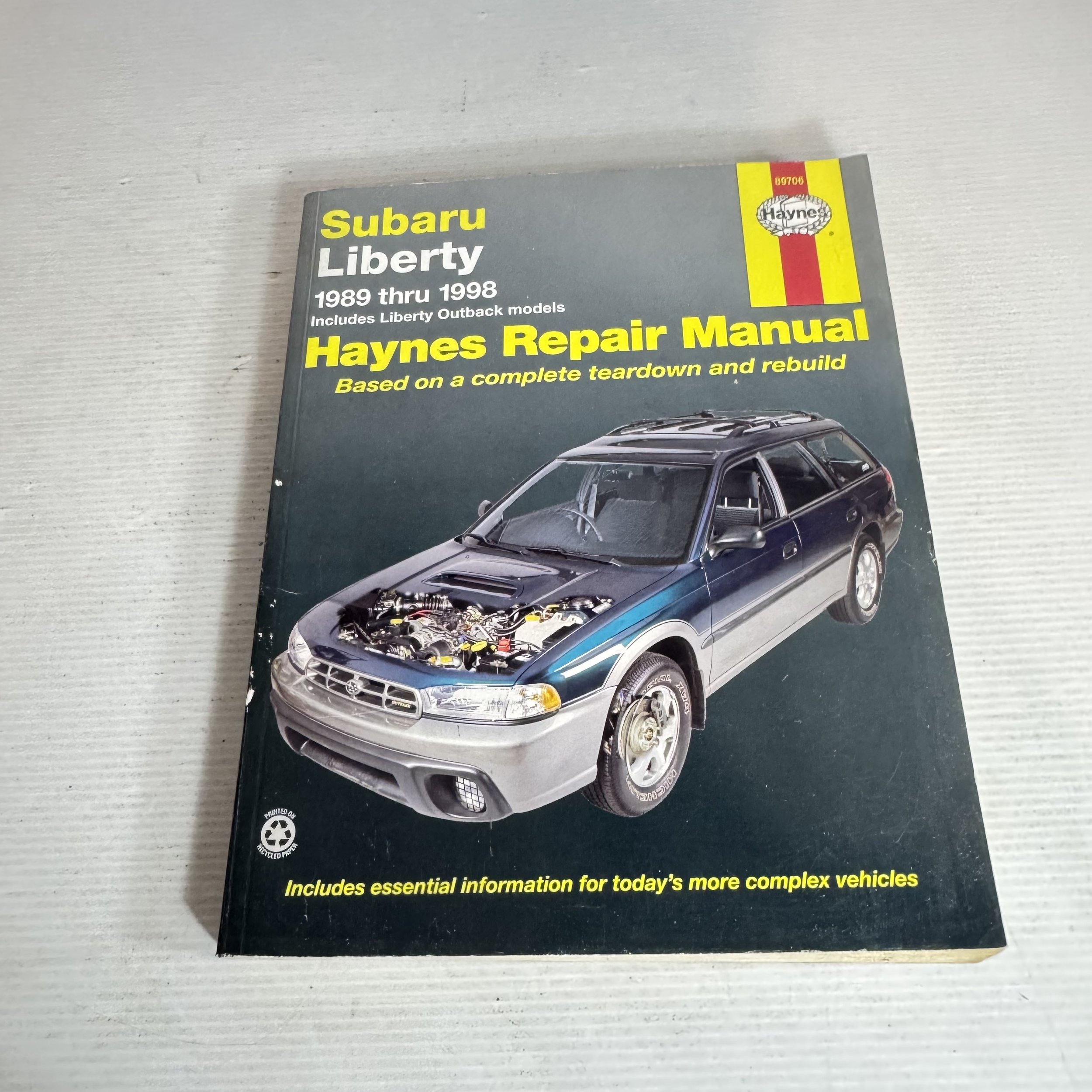 Subaru Liberty 1989 thru 1998 : Includes Liberty Outback Models - Haynes Repair Manual (Vintage 1999)