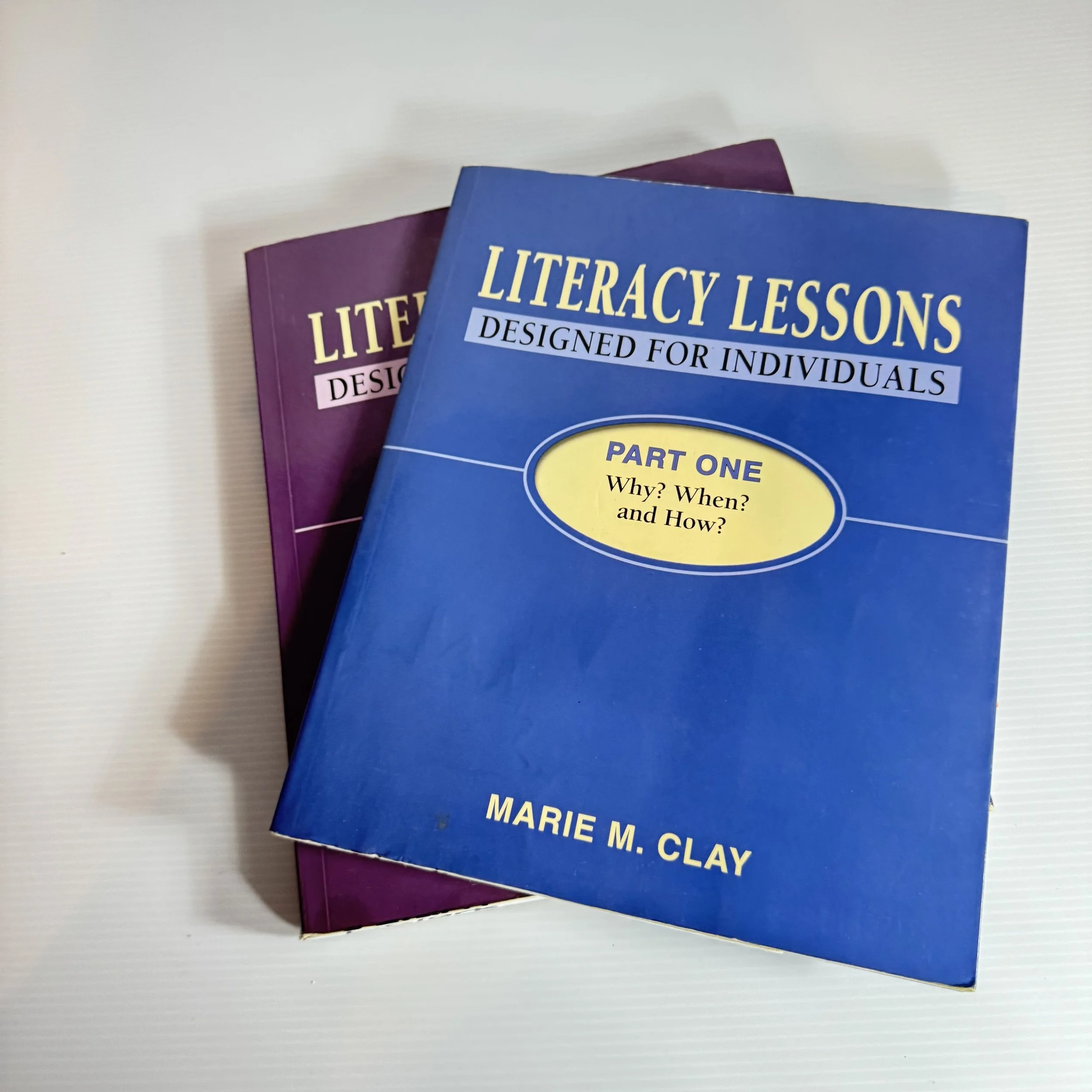 Literacy Lessons: Designed For Individuals (Part1 and 2) - Marie E. Clay Book Bundle x2 Books (206)
