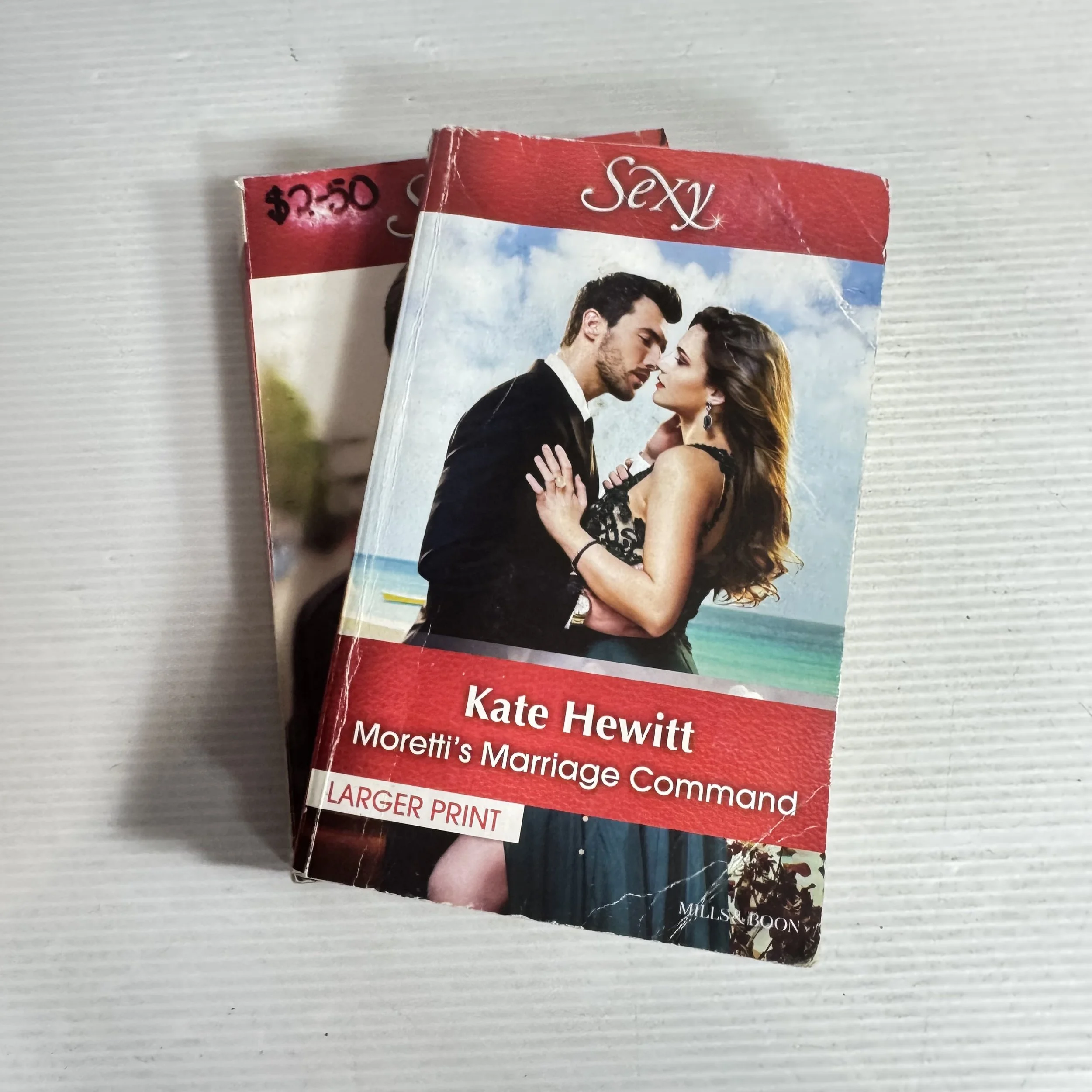 Mills And Boon Book Bundle x 2 Sexy Theme Large Print