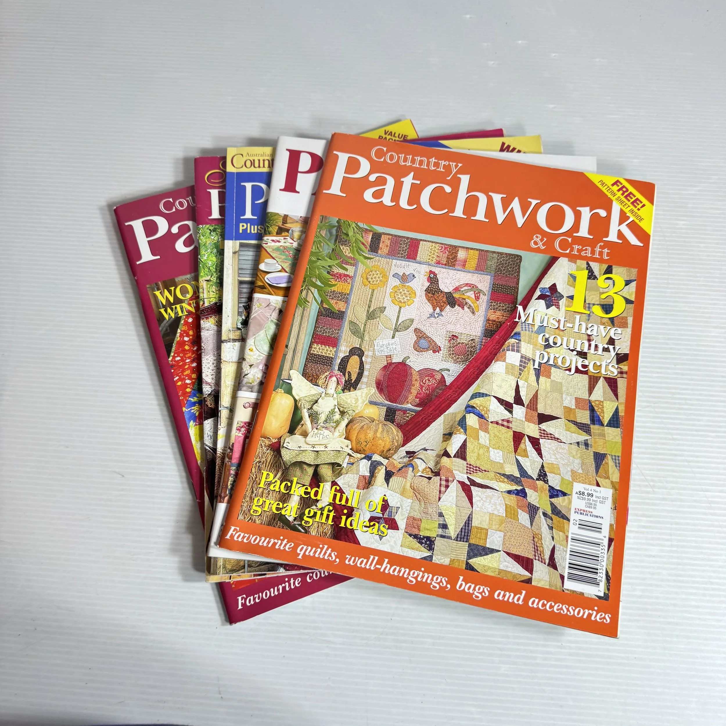 Assorted Patchwork Magazine Bundle x5
