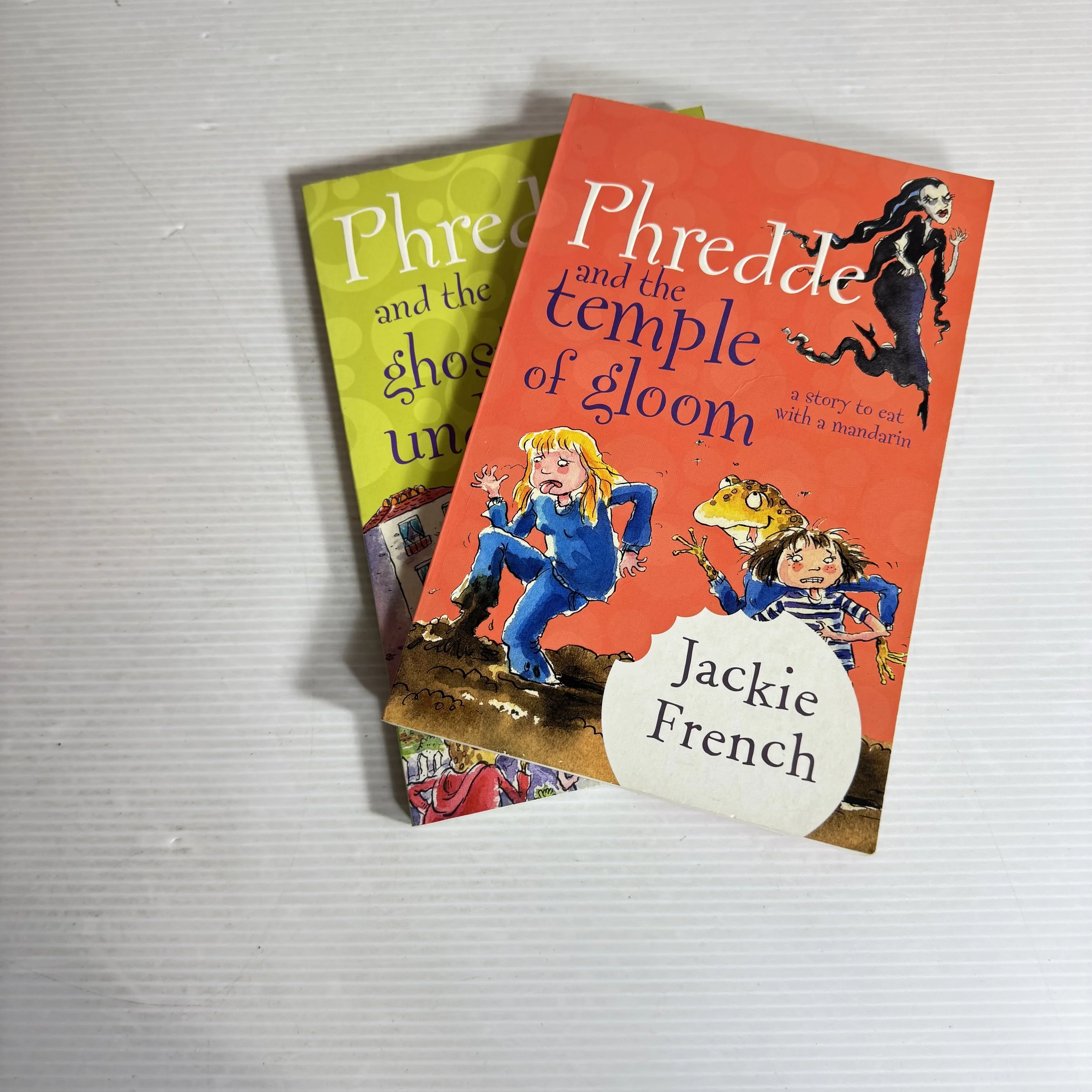 Jackie French Book Bundle x 2 - Phredde and the Temple of Gloom & Phredde and the Ghostly Underpants