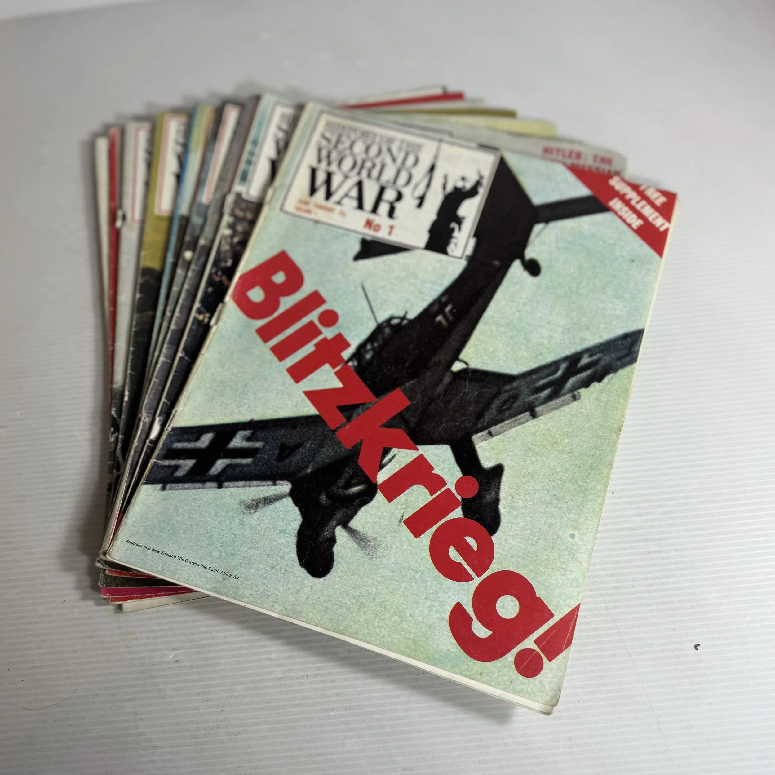 Purnell's History Of The Second World War Magazine Bundle x9 (Issues 1-9)
