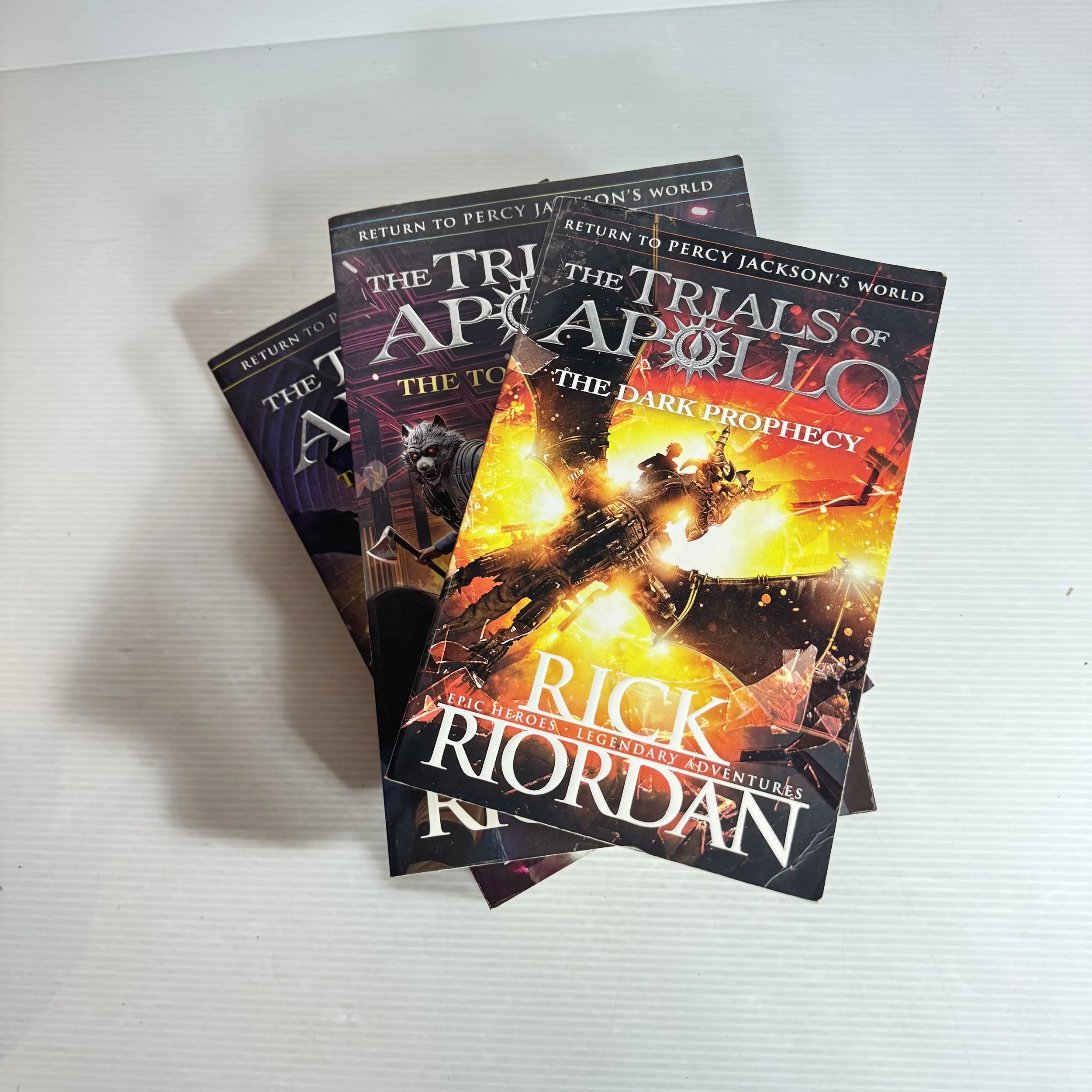 The Trials Of Apollo Book Bundle x 3 - Rick Riordan (255)