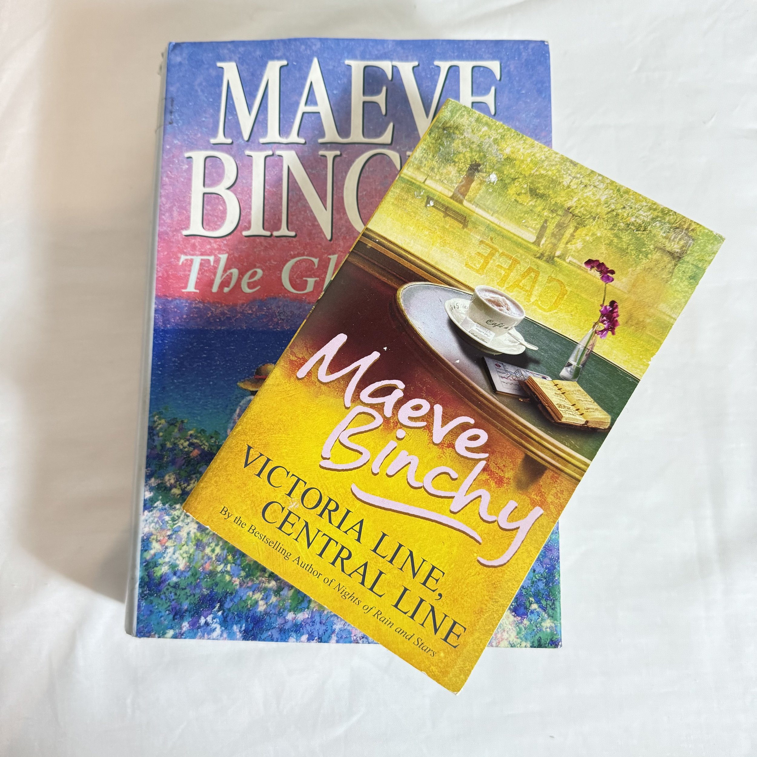 Maeve Binchy - Book Bundle x 2 - Victoria Line Central Line & The Glass Lake