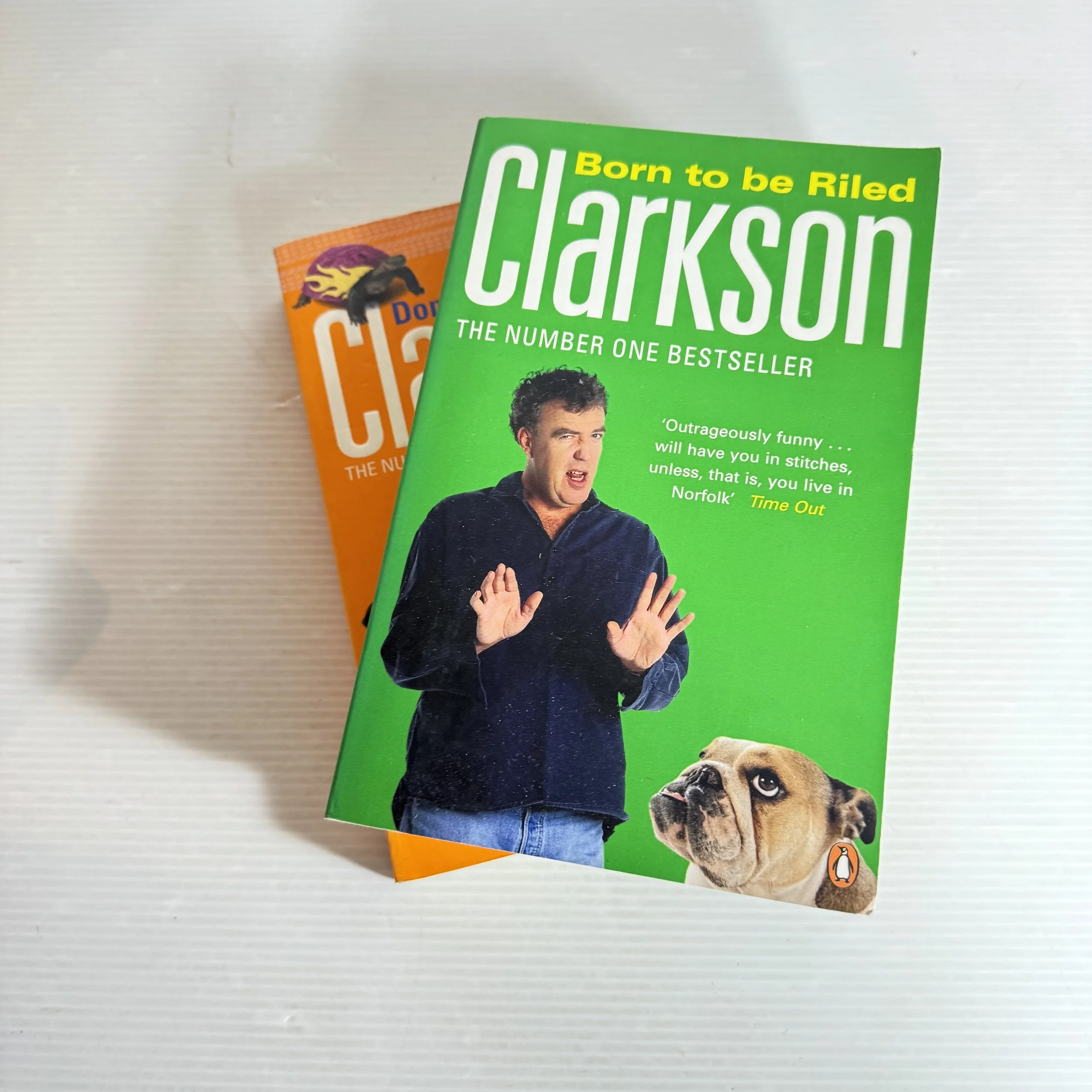 Jeremy Clarkson Book Bundle x 2 Don't Stop Me Know & Born To Be Riled