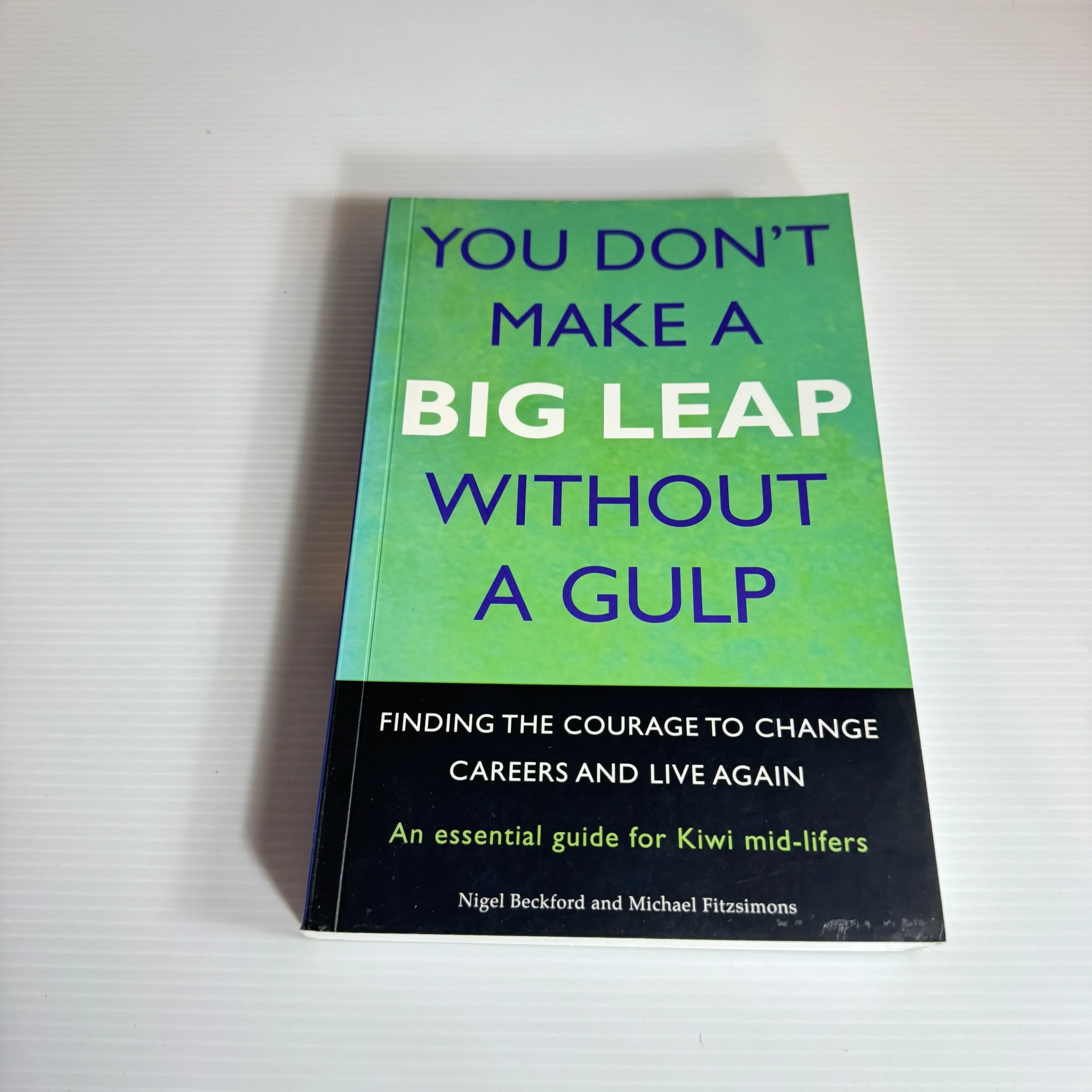 You Don't Make A Big Leap Without A Gulp : Finding The Courage To Change Careers and Live Again - Nigel Beckford & Michael Fitzsimons