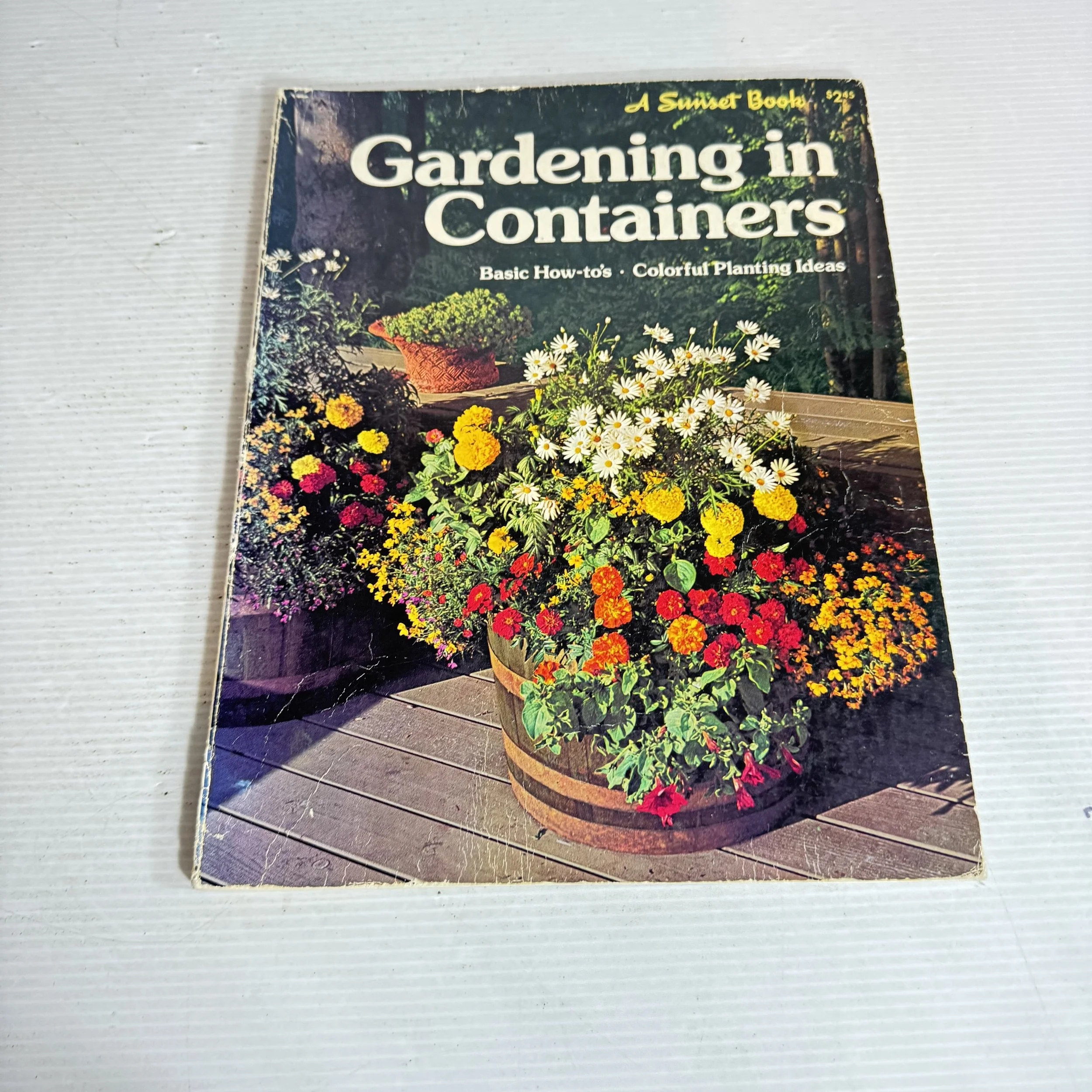 Gardening in Containers : Basic How-to's - Colourful Planting Ideas (Vintage 1977)
