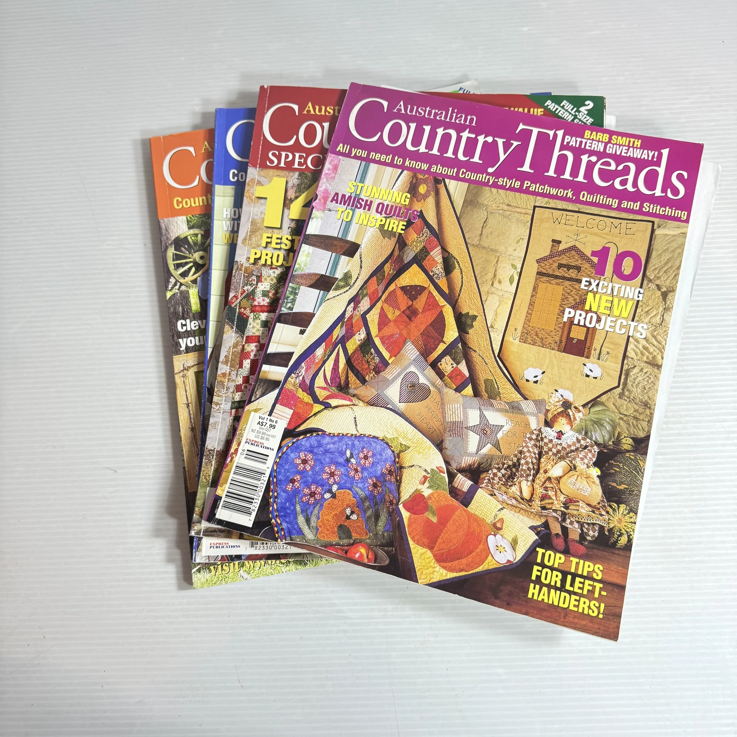 Australian Country Threads Magazine Bundle x4