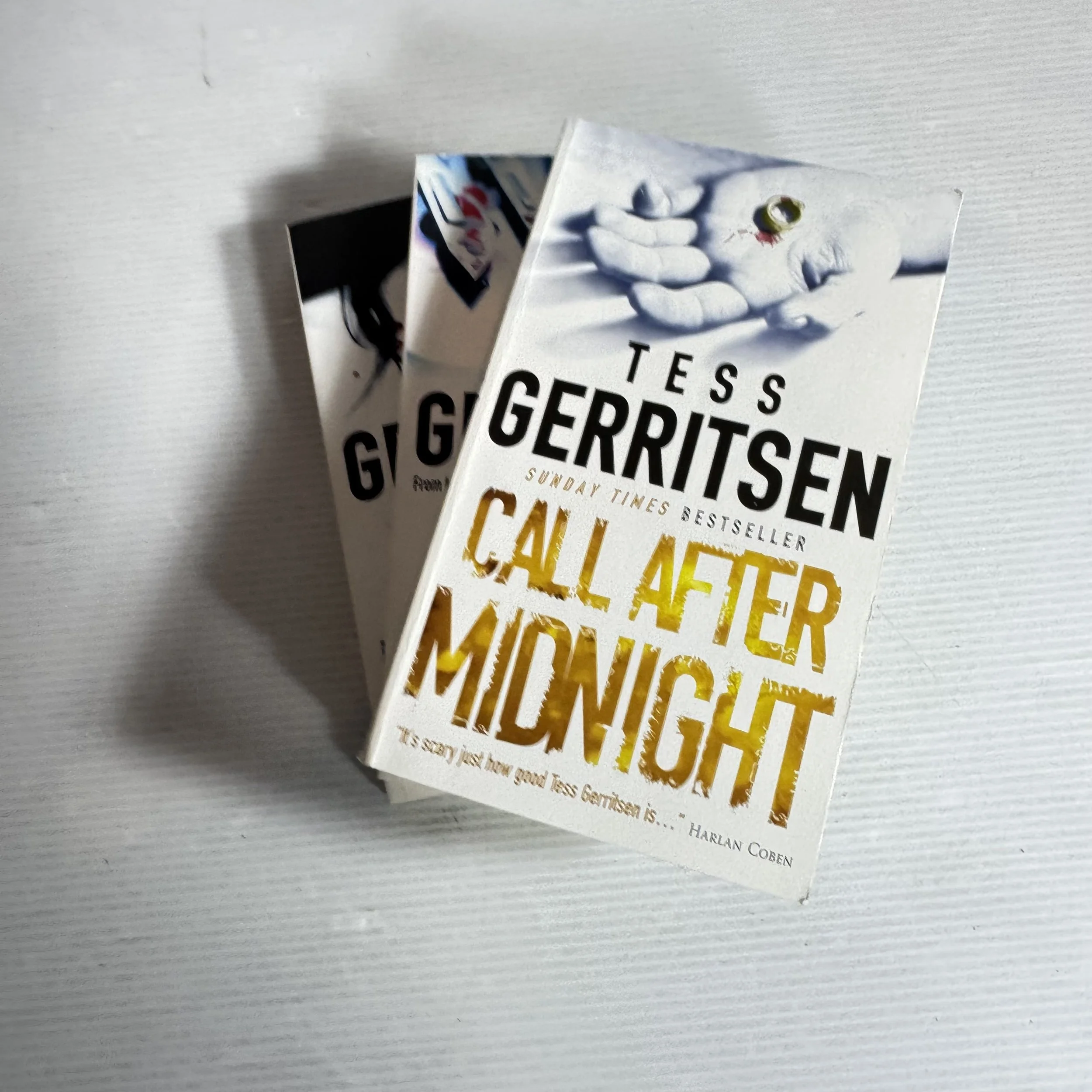 Tess Gerritsen Book Bundle x 3 Titles - Call After Midnight / Under the Knife / In Their Footsteps
